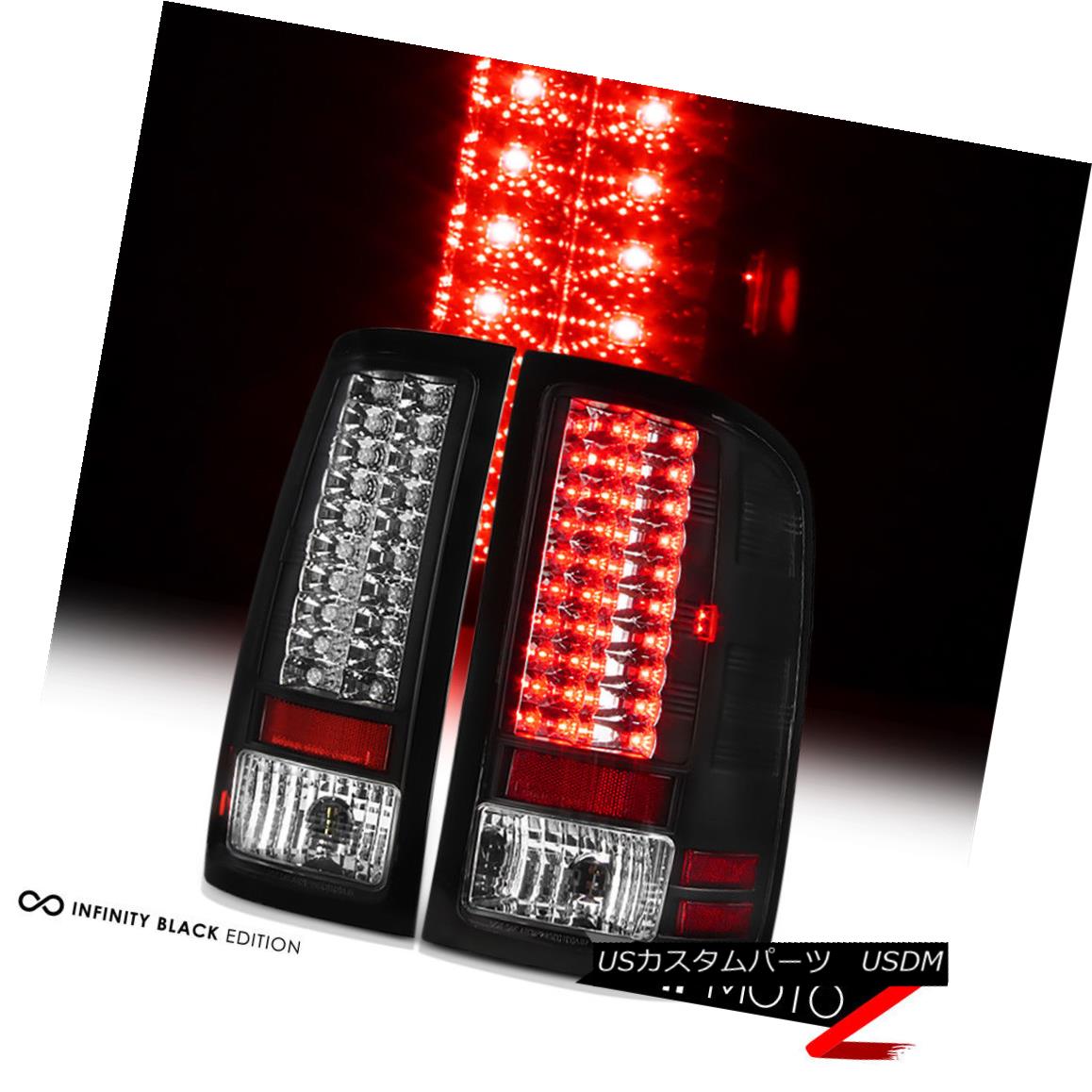 テールライト L@@K 2007-2013 GMC Sierra V6 V8 LED Black Tail Light Lamp Brake Rear LH RH Pair L @@ K 2007-2013 GMC Sierra V6 V8 LEDブラックテールライトランプブレーキリアLH RHペア 【並行輸入品】