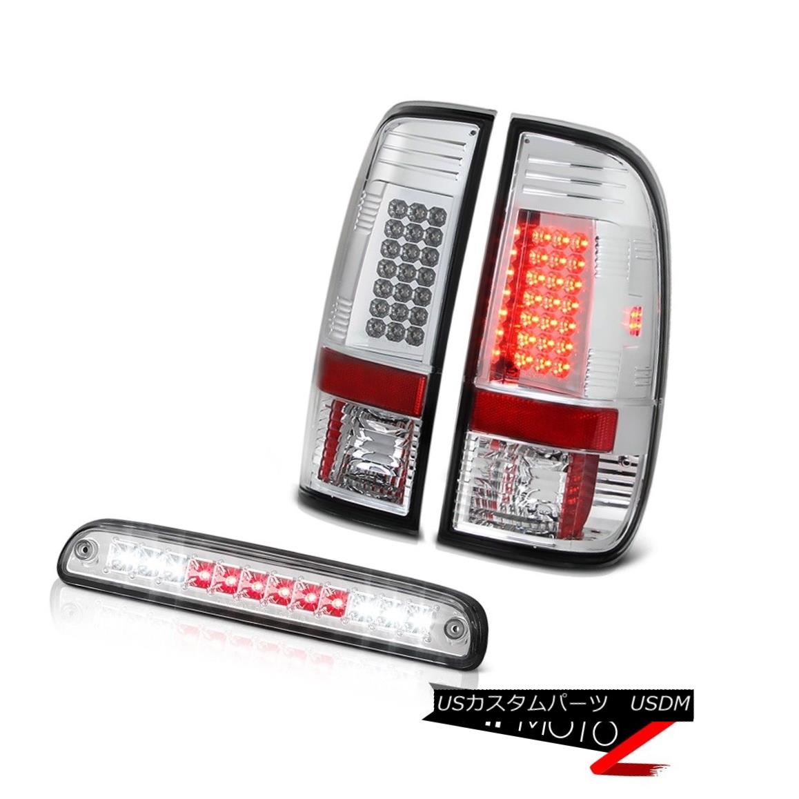 テールライト 2008-2010 Ford F-250 F-350 SD Chrome LED Bulb Tail Lights Euro Roof Third Brake 2008-2010フォードF-250 F-350 SDクロームLEDバルブテールライトユーロルーフ第3ブレーキ 【並行輸入品】