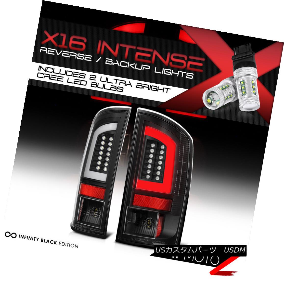 テールライト [CREE Reverse Bulbs] 02-06 Dodge Ram Black Clear LED Bar Brake Lamp Tail Light [CREE逆電球] 02-06ダッジラムブラッククリアLEDバーブレーキランプテールライト 【並行輸入品】