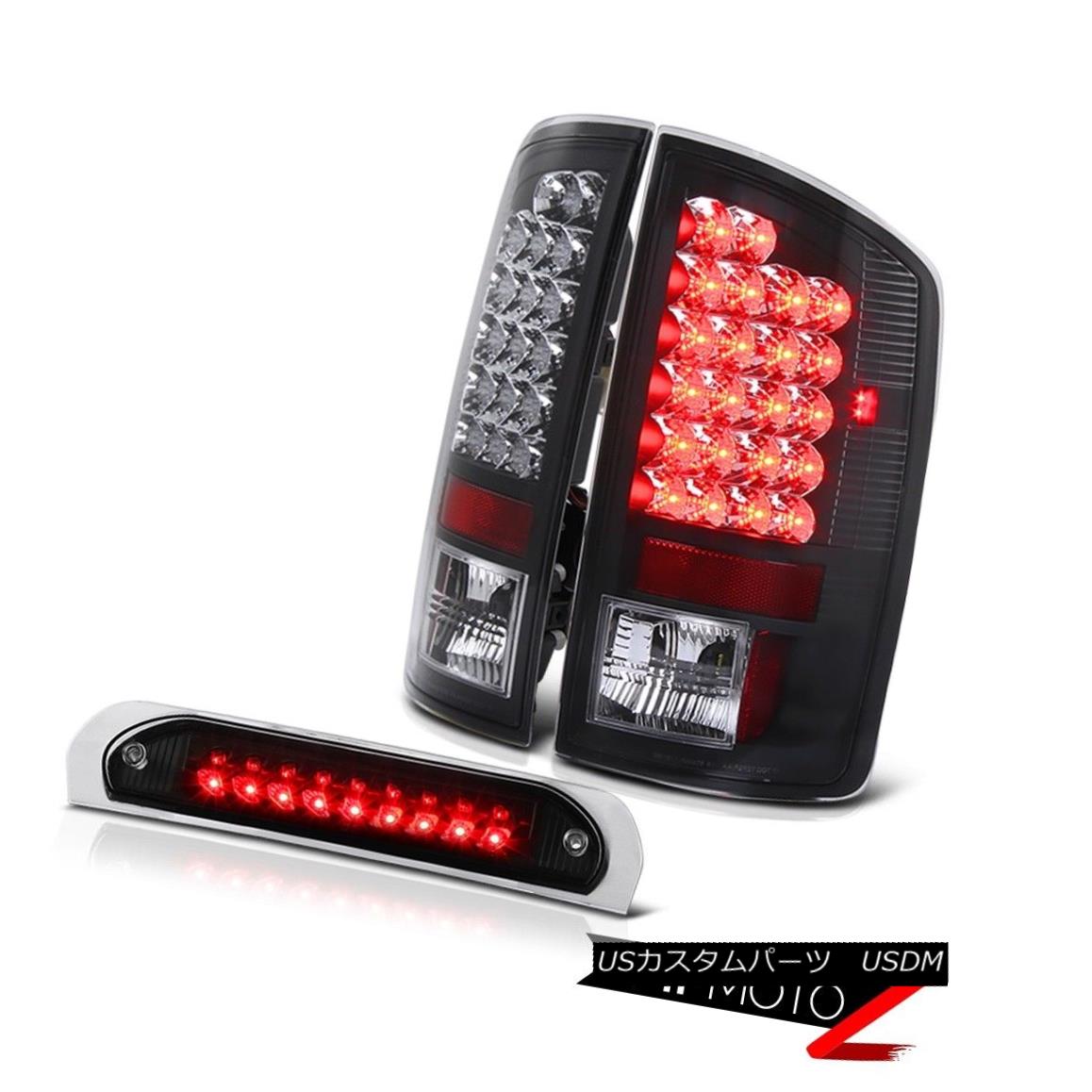 テールライト Black Brake Lamp Rear Tail Lights Assembly LED SMD 3rd Cargo 02 03 04 05 Ram V6 ブラックブレーキランプリアテールライトアセンブリSMD第3貨物02 03 04 05ラムV6 【並行輸入品】