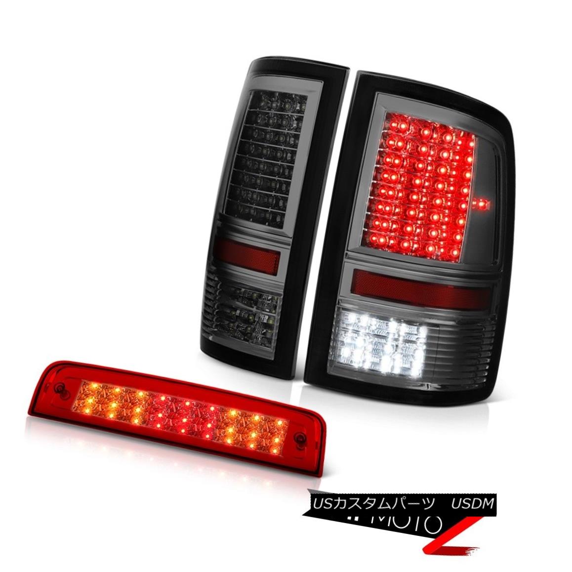 テールライト 09-18 Ram 1500 Lone Star Wine Red High Stop Lamp Titanium Smoke Taillights SMD 09-18ラム1500ローンスターワインレッドハイストップランプチタン煙枕SMD 【並行輸入品】