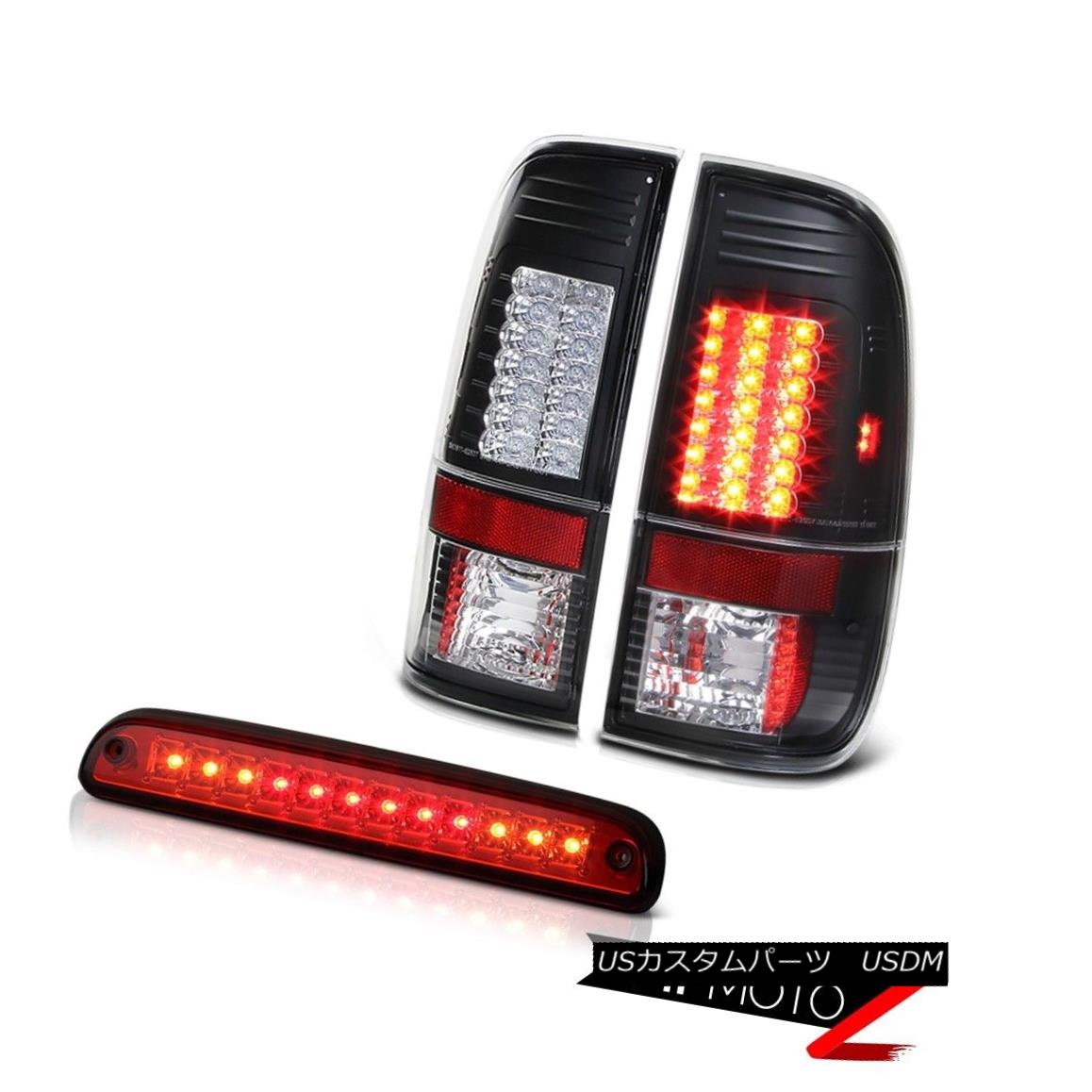 テールライト 2008 2009 2010 Ford F-250 F-350 Brightest Black LED Tail Lights Roof Brake Lamp 2008年2009年2010年フォードF-250 F-350最も明るいブラックLEDテールライトルーフブレーキランプ 【並行輸入品】