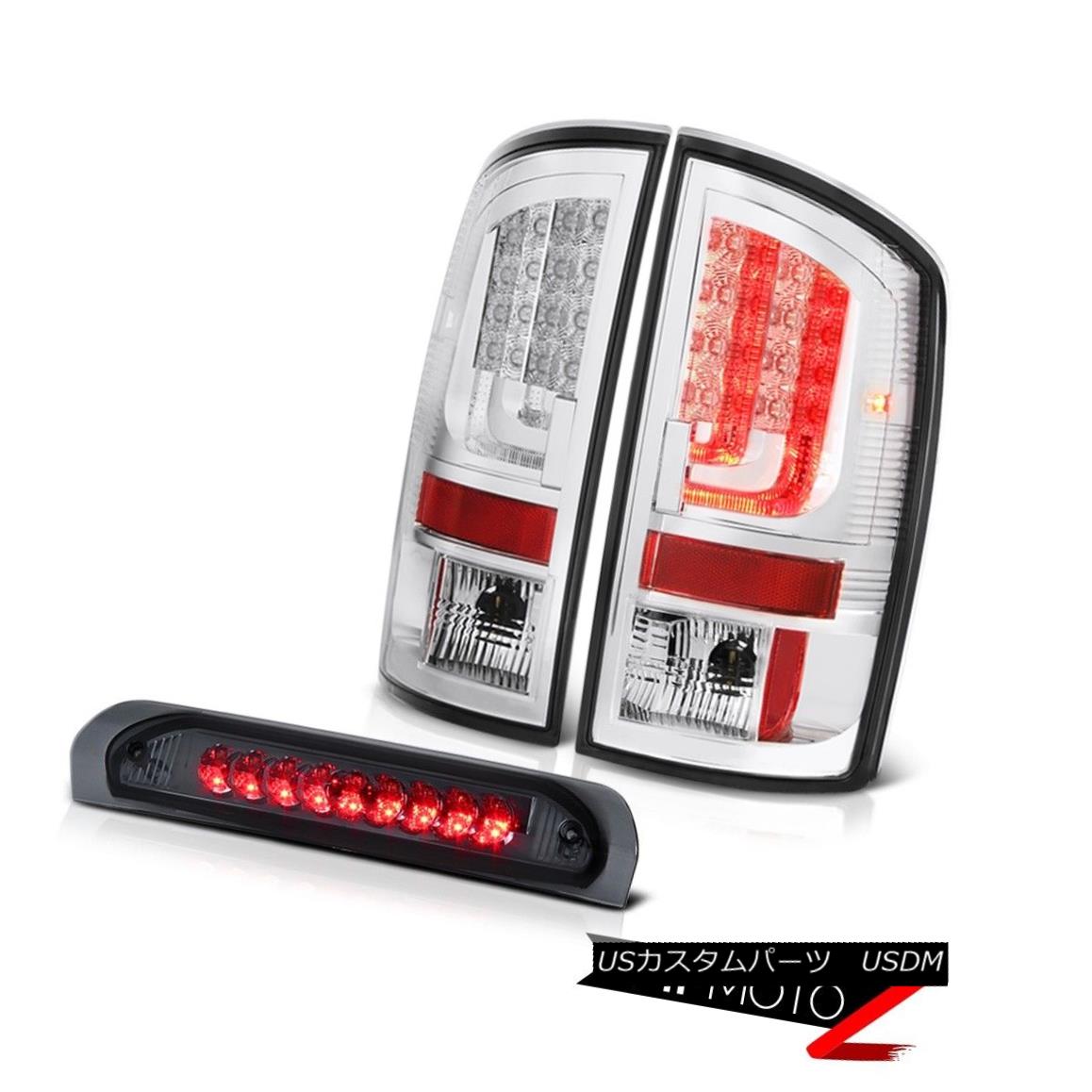 テールライト 2002-2006 Dodge Ram 1500 ST Clear Chrome Taillights Roof Cab Lamp \