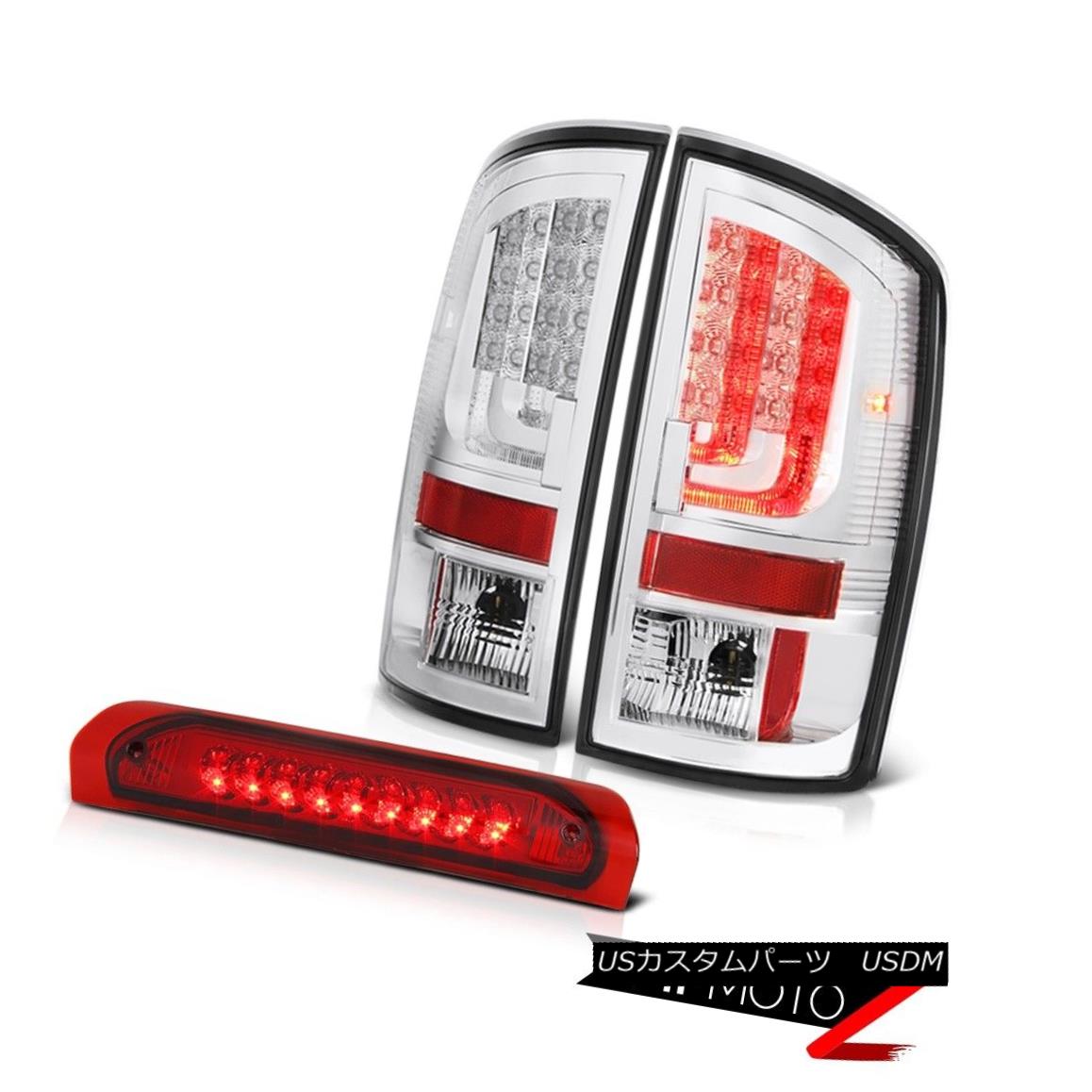 テールライト 02-06 Dodge Ram 1500 2500 5.7L Euro Clear Taillamps Red Roof Cab Lamp OLED Prism 02-06 Dodge Ram 1500 2500 5.7LユーロクリアタイルランプレッドルーフキャブランプOLEDプリズム 【並行輸入品】
