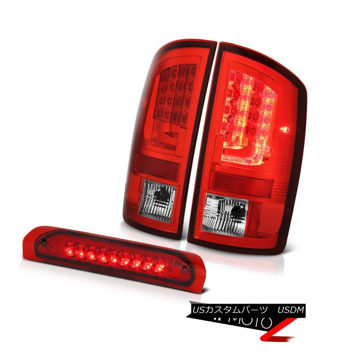 テールライト 2003-2006 Dodge Ram 3500 5.7L Bloody Red Taillights Third Brake Light Tron STyle 2003-2006ドッジ・ラム3500 5.7Lブラッディ・レッド・ティアライツ第3ブレーキ・ライト・トロン・スタイル 【並行輸入品】