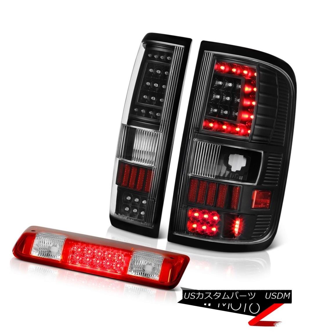 テールライト 04 05-07 08 Ford F150 F-150 Inky Black Fiber Optic Tail Lamp Led Third Brake Set 04 05-07 08フォードF150 F-150インキブラック光ファイバーテールランプ第3ブレーキセット 【並行輸入品】