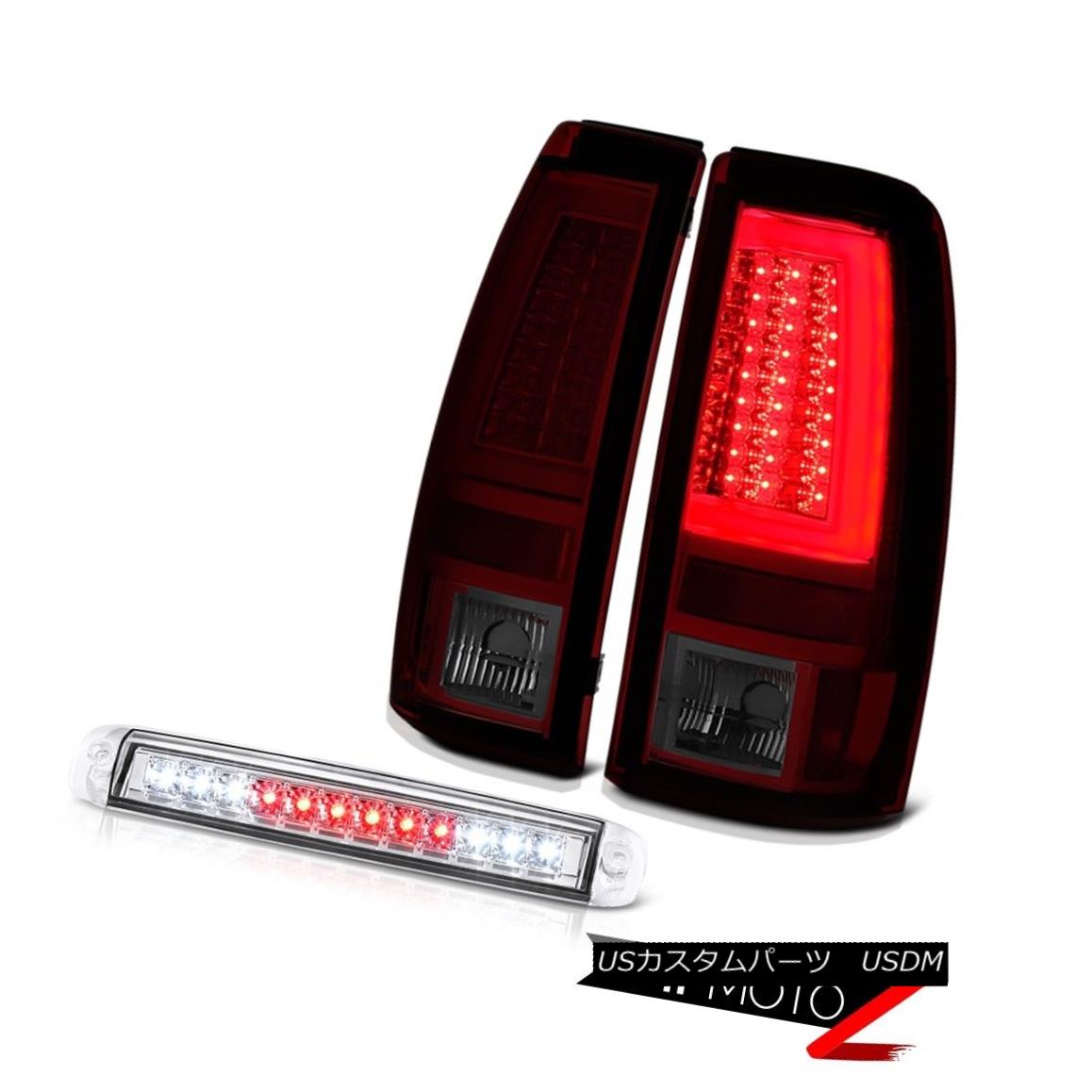 テールライト 03 04 05 06 Silverado Smoked Red Rear Brake Lamps Roof Cab Lamp \