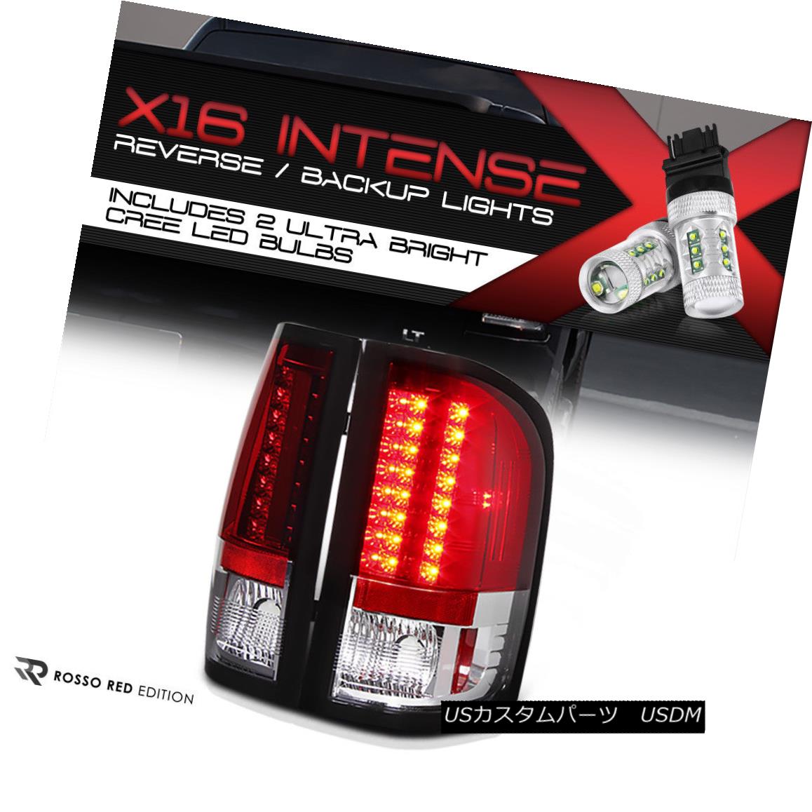 テールライト {Cree LED Reverse} 07-13 Chevy Silverado 1500 2500HD 3500HD Red LED Tail Lights {Cree LED Reverse} 07-13 Chevy Silverado 1500 2500HD 3500HD赤色LEDテールライト 【並行輸入品】