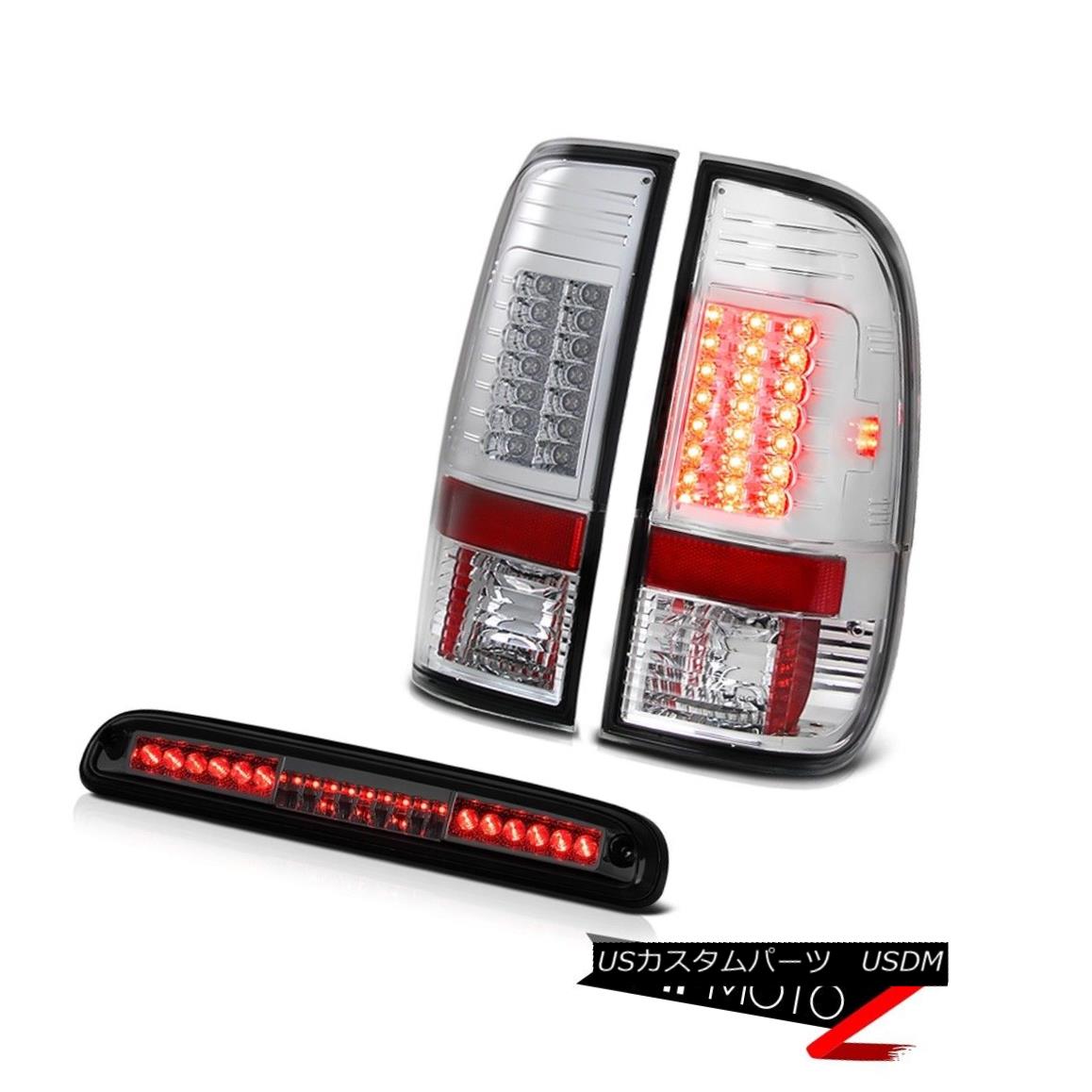 テールライト 2008-2015 Ford F250 F350 F450 Chrome LED Rear Brake Tail Lights Cargo Cab Lamps 2008-2015フォードF250 F350 F450クロームLEDリアブレーキテールライトカーゴキャブランプ 【並行輸入品】