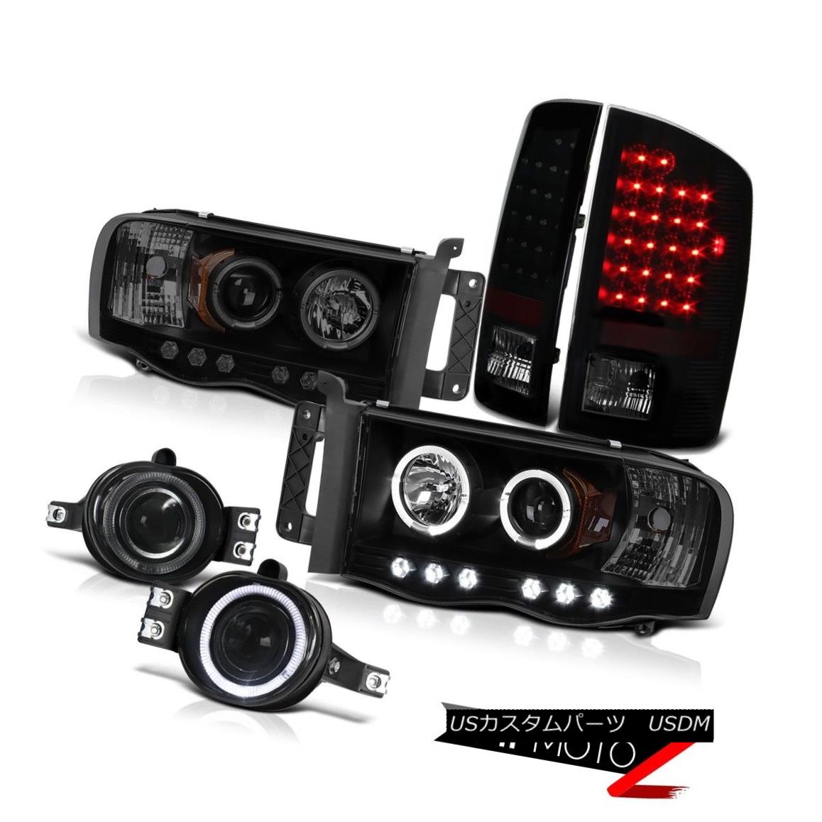 テールライト 02 03 04 05 Ram Hemi 5.7L WS Projector Front Halo Headlight Sinister Black Brake 02 03 04 05 Ram Hemi 5.7L WSプロジェクターフロントハローヘッドライトSinister Black Brake 【並行輸入品】