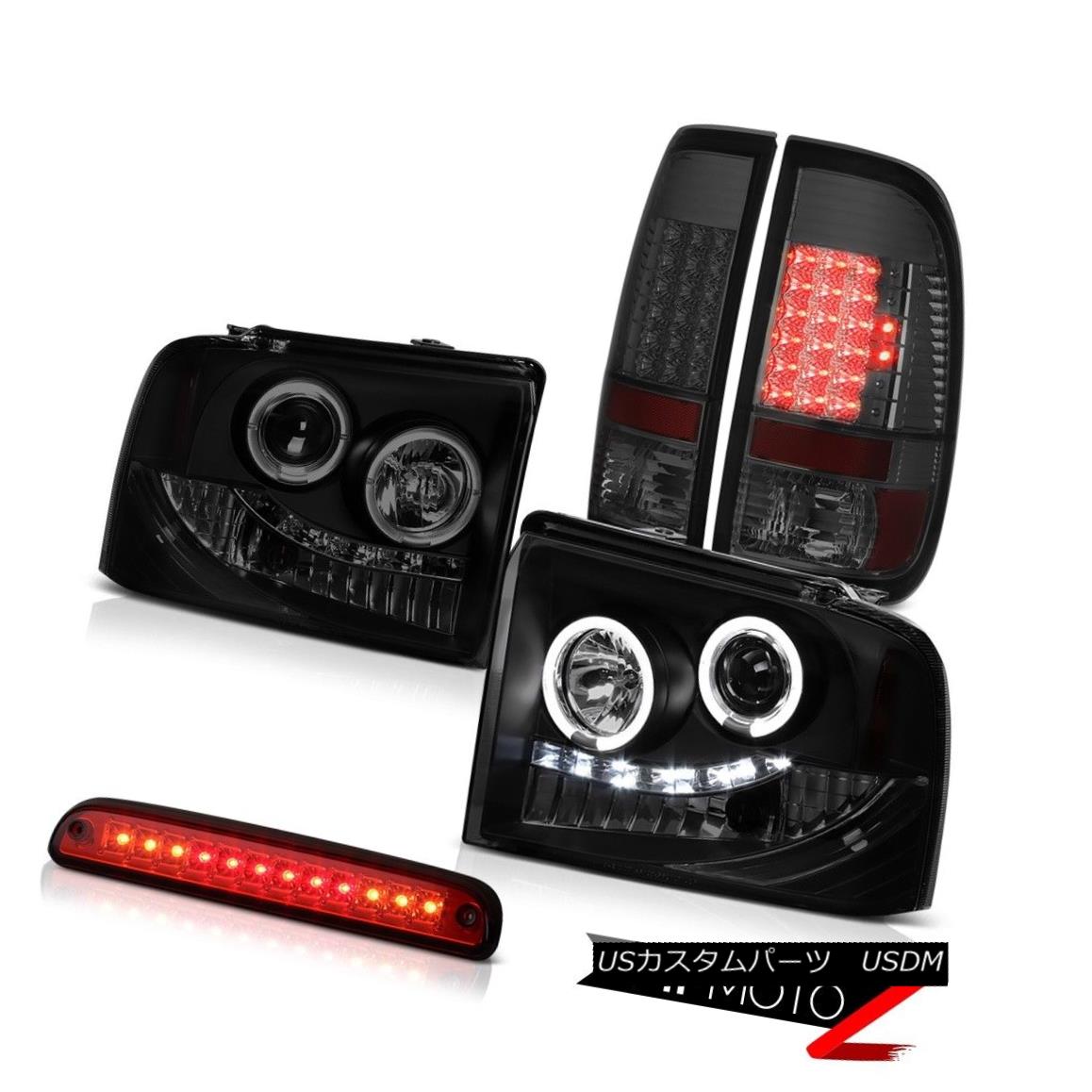 テールライト 05 06 07 F450 F550 Headlights Halo LED Signal Parking Tail Lights Red 3rd Brake 05 06 07 F450 F550ヘッドライトHalo LED信号パーキングテールライトレッド第3ブレーキ 【並行輸入品】