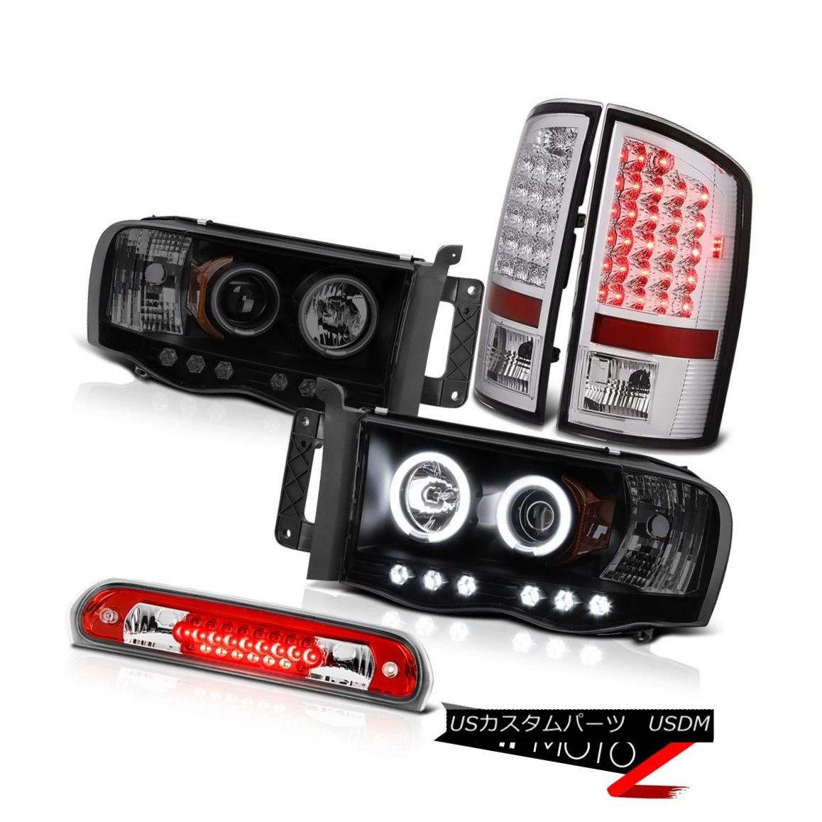 テールライト Halo CCFL Tech. Headlights Brake Taillights 3rd Red LED 02 03 04 05 Dodge Ram Halo CCFL Tech。 ヘッドライトブレーキ・テールライト3rd Red LED 02 03 04 05 Dodge Ram 【並行輸入品】