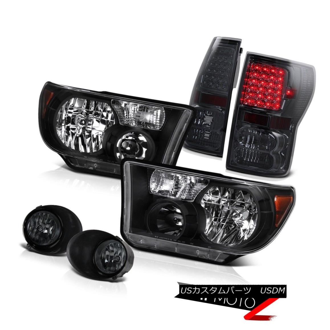 テールライト Toyota Tundra 07-13 Black Diamond L+R Headlight+Led Tail Light+Fog Lamp トヨタトンドラ07-13ブラックダイヤモンドL + Rヘッドライト+ Ledテールライト+フォグランプ 【並行輸入品】