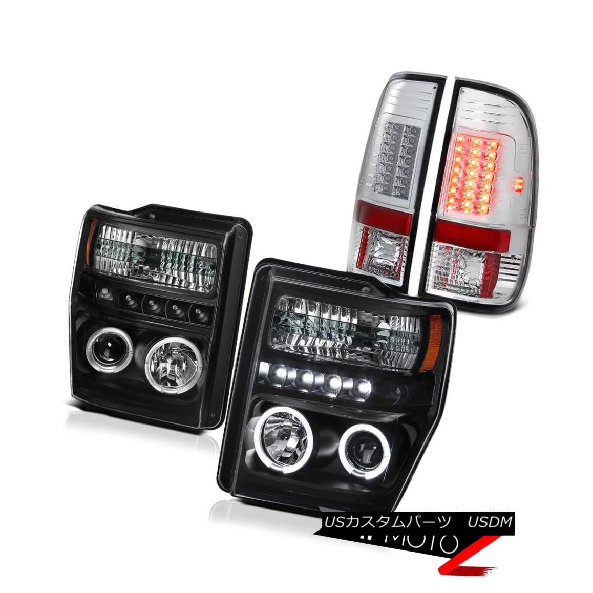 テールライト 2008-2010 Ford Superduty 6.8L XL Projector Black Headlight BRIGHT LED Tail Light 2008-2010フォードSuperduty 6.8L XLプロジェクターブラックヘッドライトBRIGHT LEDテールライト 【並行輸入品】