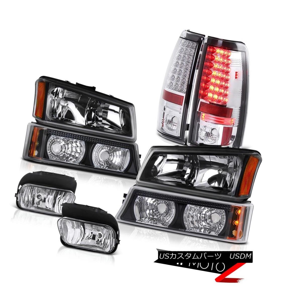 テールライト 2003-2006 Silverado 6.6 Black Diamond Headlight BRIGHTEST LED Tail Light Foglamp 2003-2006 Silverado 6.6ブラックダイヤモンドヘッドライトBRIGHTEST LEDテールライトフォグライト 【並行輸入品】