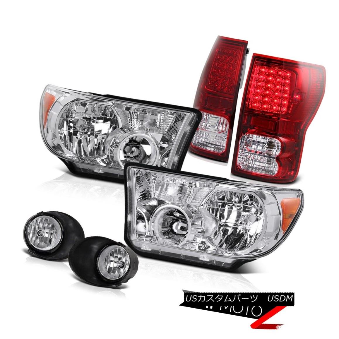 テールライト Crystal Replacement Headlamp+Led Tail Light+Fog Lamp Toyota Tundra 07-13 クリスタル交換ヘッドランプ+ Ledテールライト+フォグランプトヨタTundra 07-13 【並行輸入品】