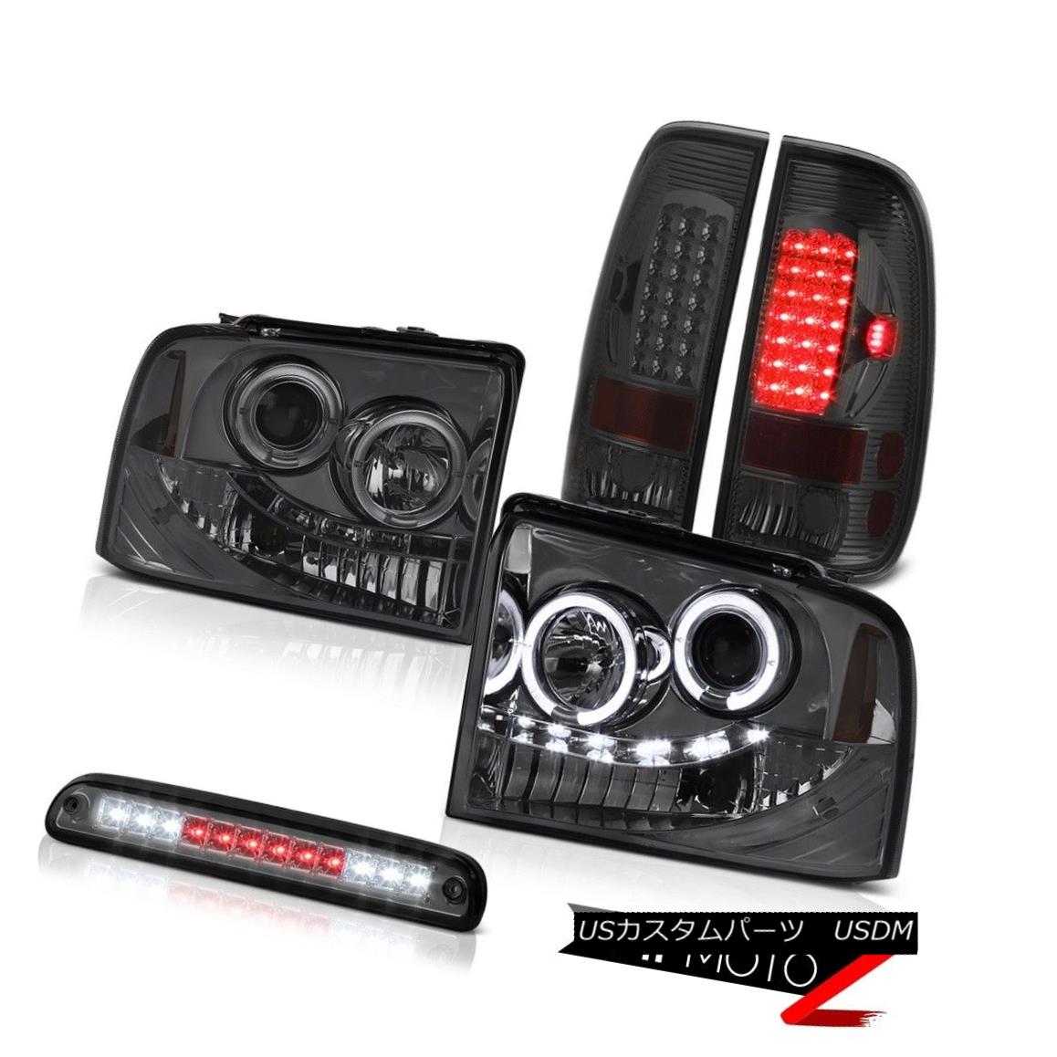 テールライト Projector Headlights Dark LED Brake Tail Lights Roof Cargo 05 06 07 F350 Outlaw プロジェクターヘッドライトダークLEDブレーキテールライトルーフカーゴ05 06 07 F350アウトロー 【並行輸入品】