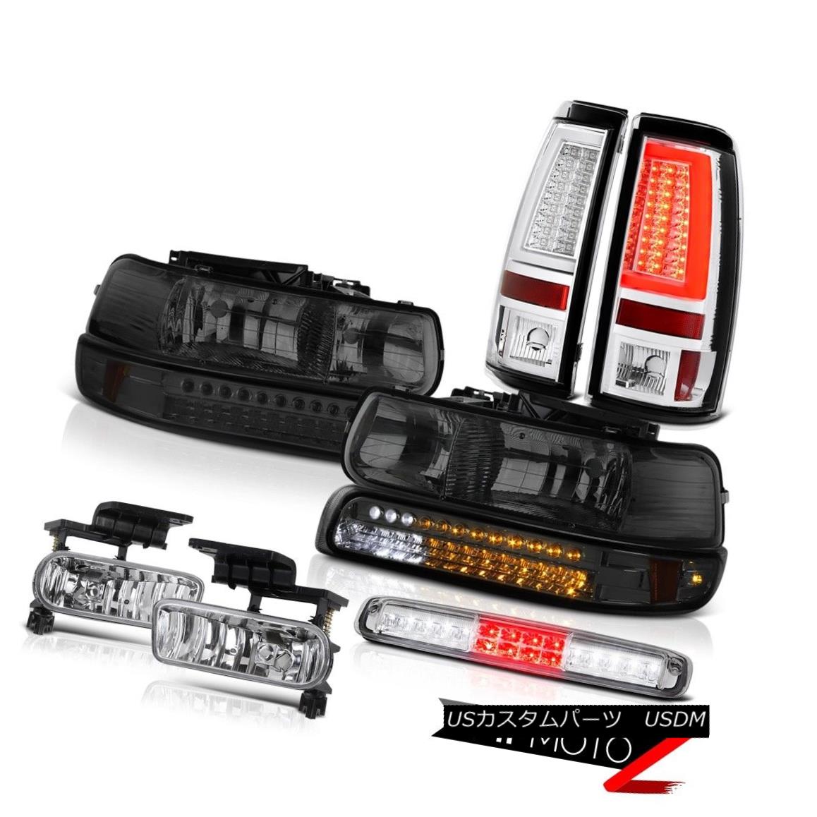 テールライト 99 00 01 02 Silverado LT Tail Lights High Stop Lamp Smoked Headlights Fog Lamps 99 00 01 02 Silverado LTテールライトハイストップランプスモークヘッドライトフォグランプ 【並行輸入品】