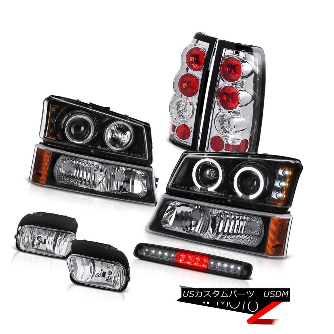 テールライト 2003-2006 Silverado Fog Lamps Black Bumper Lamp High Stop Headlights Taillamps 2003-2006シルバラードフォグランプブラックバンパーランプハイストップヘッドライトテールランプ 【並行輸入品】