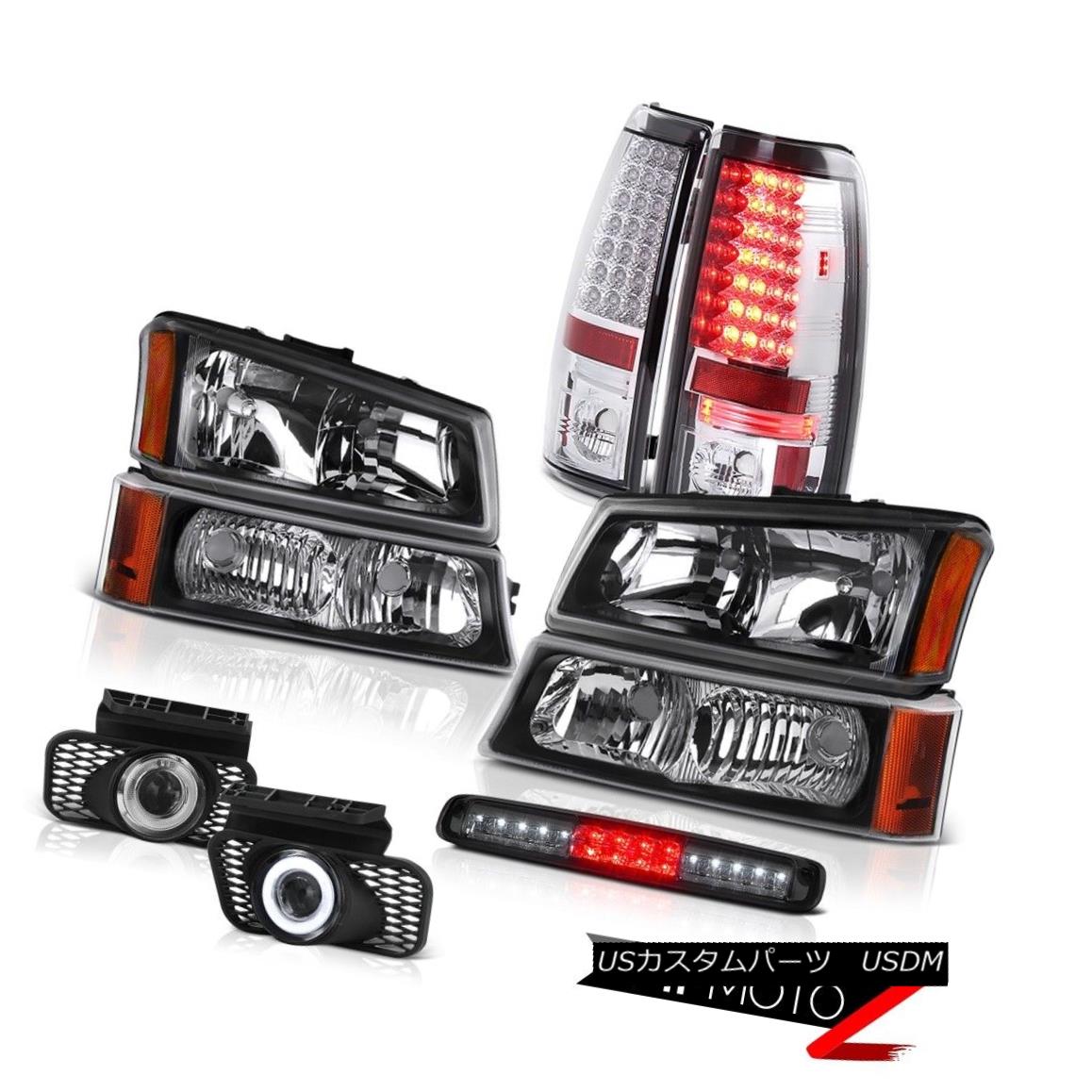 テールライト 03-06 Silverado 1500 Headlights Smokey 3RD Brake Lamp Fog Lights Rear Lamps SMD 03-06 Silverado 1500ヘッドライトスモーキー3RDブレーキランプフォグライトリアランプSMD 【並行輸入品】
