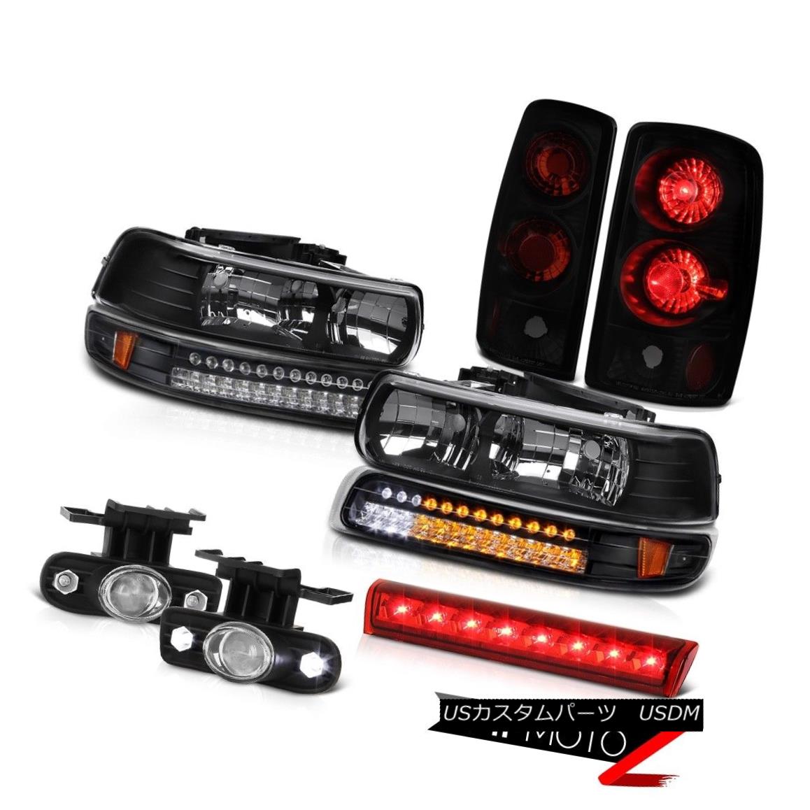 テールライト 2000-2006 Tahoe LT Headlamps parking lamp taillamps foglamps red high stop light 2000-2006タホLTヘッドランプパーキングランプテールランプフォグランプ赤色ハイストップランプ 【並行輸入品】