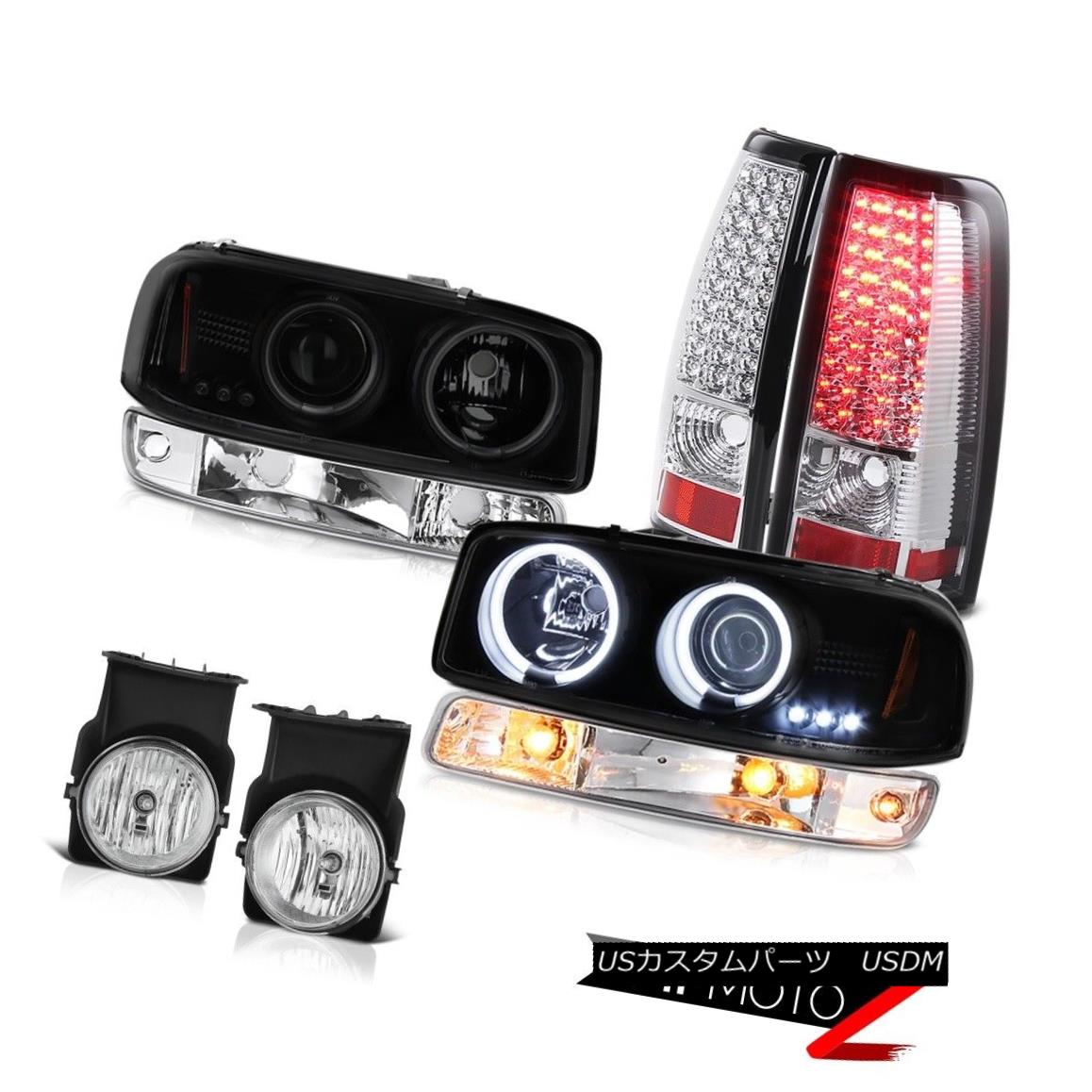 テールライト 03-06 Sierra SLE Fog lights tail brake turn signal projector Headlamps Halo Rim 03-06 Sierra SLE FogライトテールブレーキターンシグナルプロジェクターヘッドランプHalo Rim 【並行輸入品】