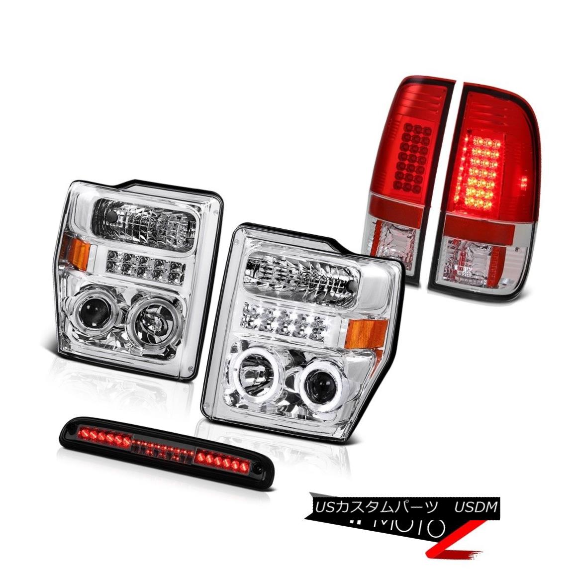 テールライト Chrome LED Projector Headlight Taillamp Tinted 3rd Brake 08 09 10 Ford SuperDuty クロームLEDプロジェクターヘッドライトTaillamp第3ブレーキング08 09 10 Ford SuperDuty 【並行輸入品】
