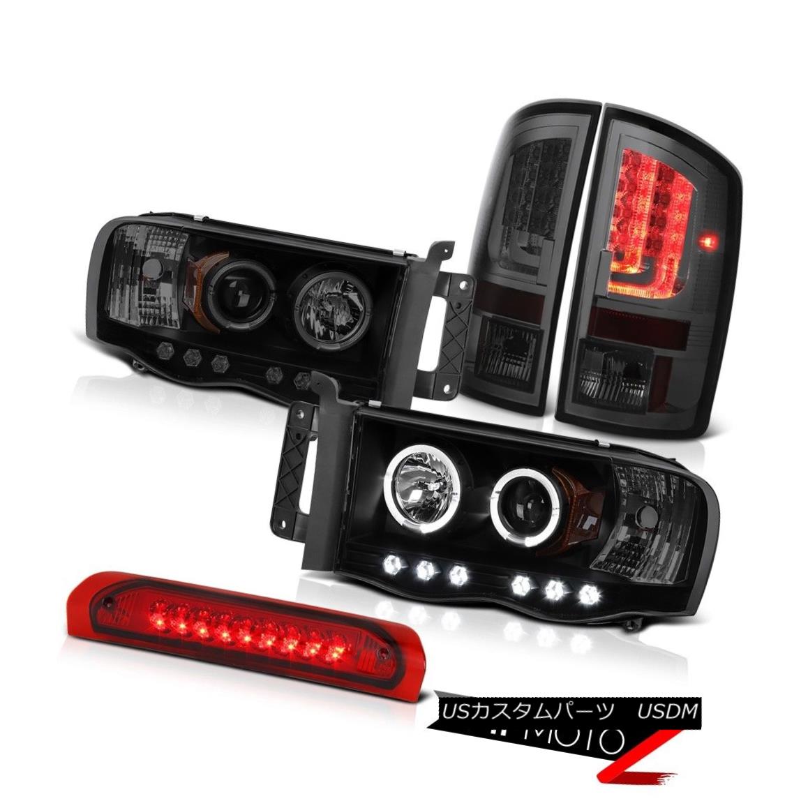 テールライト 02-05 Dodge Ram 1500 1500 4.7L Taillamps Headlights High STop Lamp LED Halo Ring 02-05ダッジラム1500 1500 4.7LタイルランプヘッドライトハイSTopランプLEDハローリング 【並行輸入品】