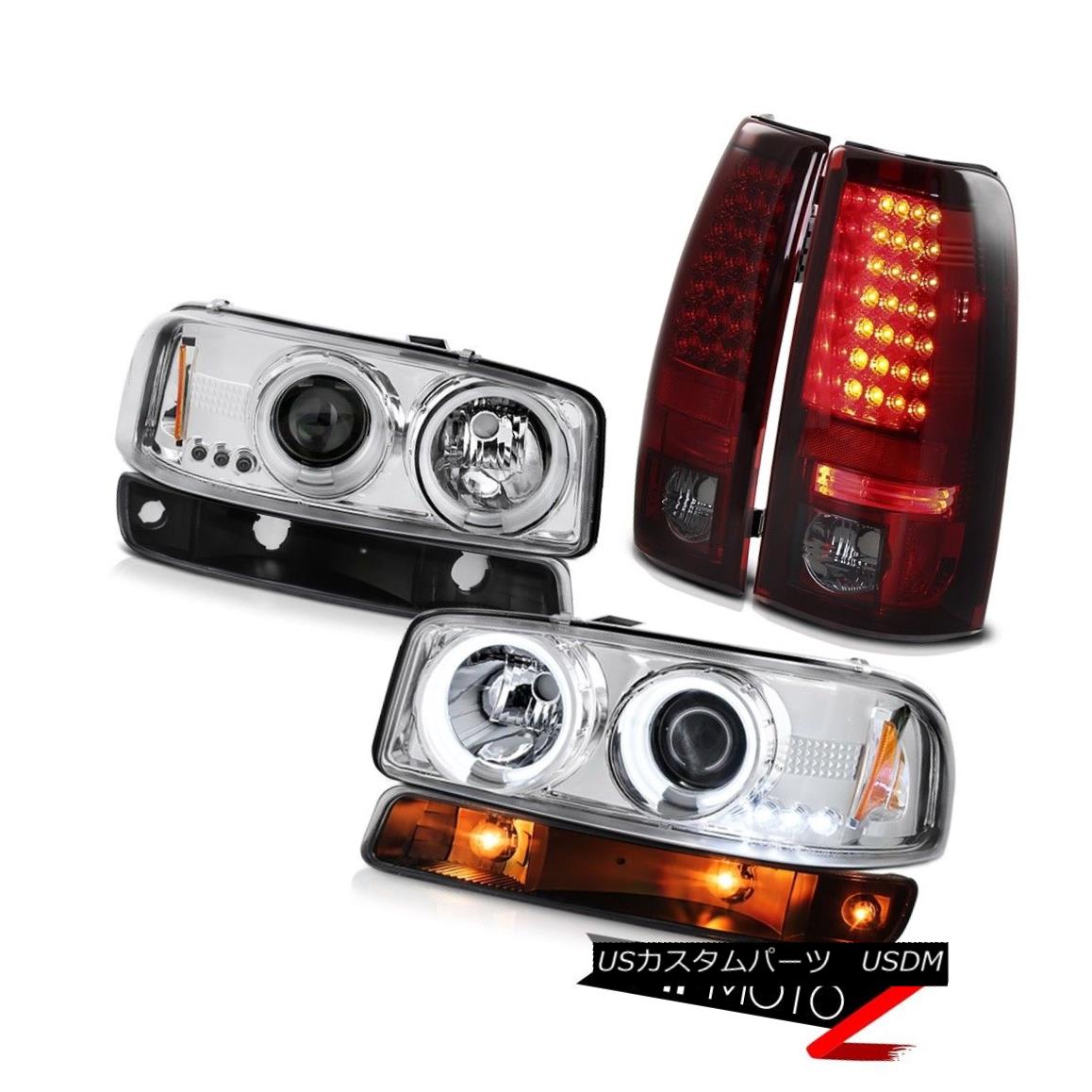 テールライト 99-02 GMC Sierra SMD taillamps parking lamp euro clear ccfl projector headlights 99-02 GMC Sierra SMDテールランプパーキングランプユーロクリアccflプロジェクターヘッドライト 【並行輸入品】