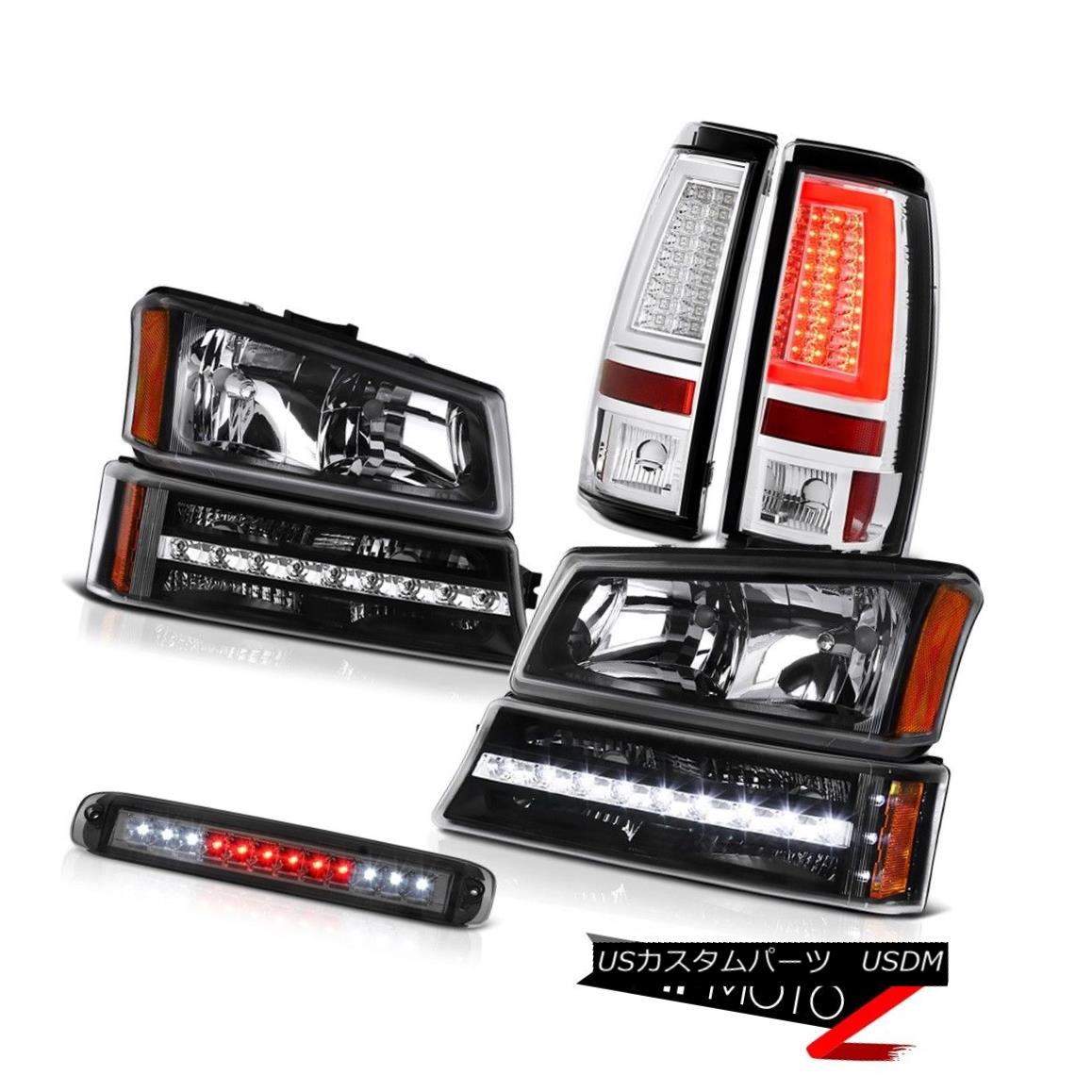 テールライト 03-06 Silverado Taillamps High Stop Lamp Inky Black Headlamps Signal Neon Tube 03-06 Silverado TaillampsハイストップランプInky Blackヘッドランプ信号ネオンチューブ 【並行輸入品】