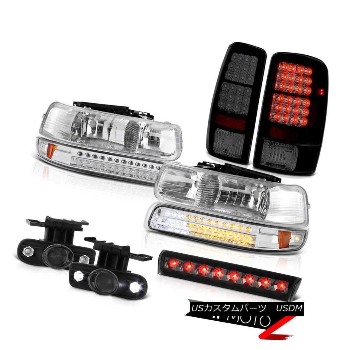 テールライト 2000-2006 Tahoe Z71 Headlamps sinister black tail brake lights foglamps 3rd Lamp 2000-2006タホZ71ヘッドランプ不快な黒い尾のブレーキライトフォグランプ3番目のランプ 【並行輸入品】