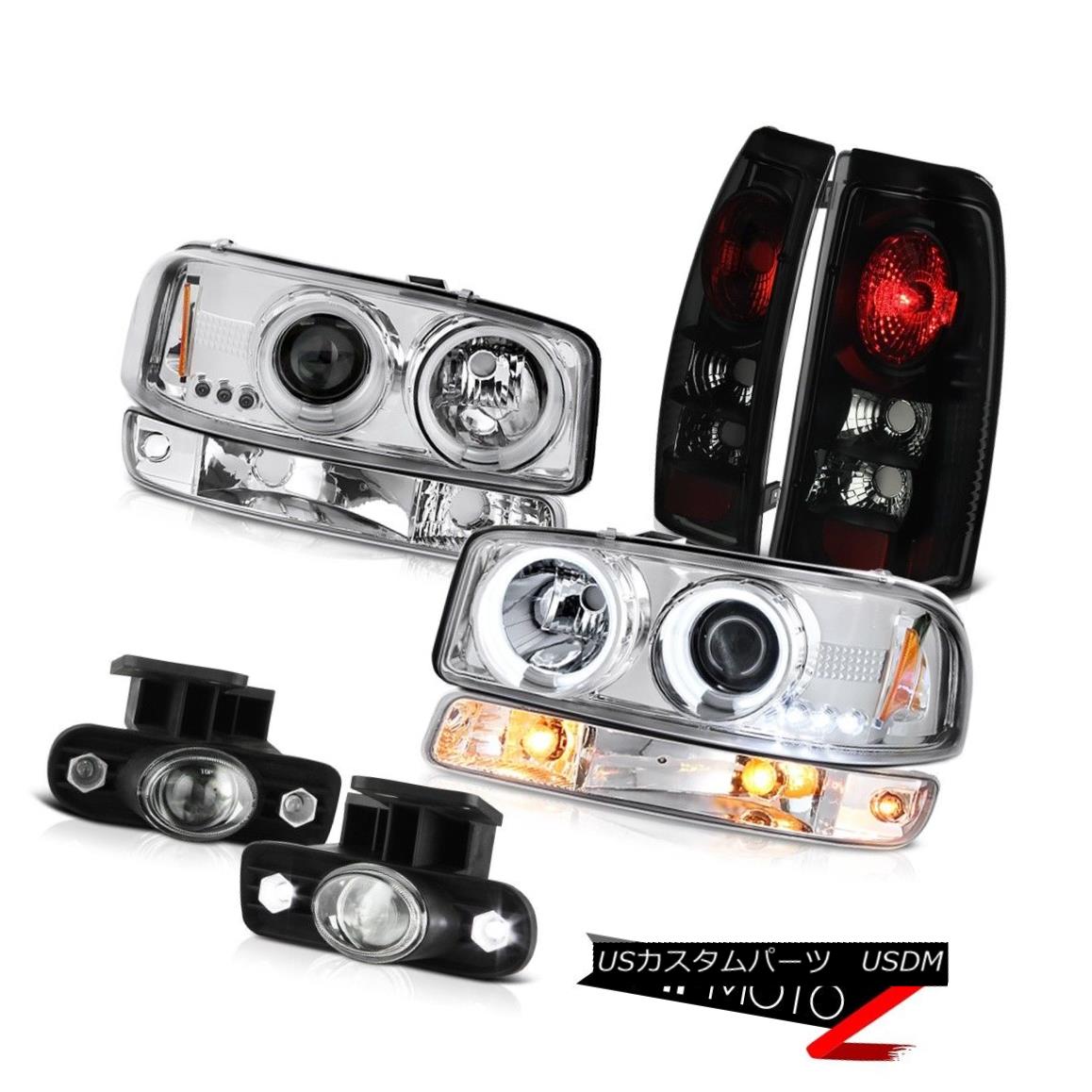 テールライト 99-02 Sierra 2500HD Crystal clear fog lights tail bumper lamp ccfl Headlights 99-02 Sierra 2500HDクリスタルクリアフォグライトテールバンパーランプccflヘッドライト 【並行輸入品】