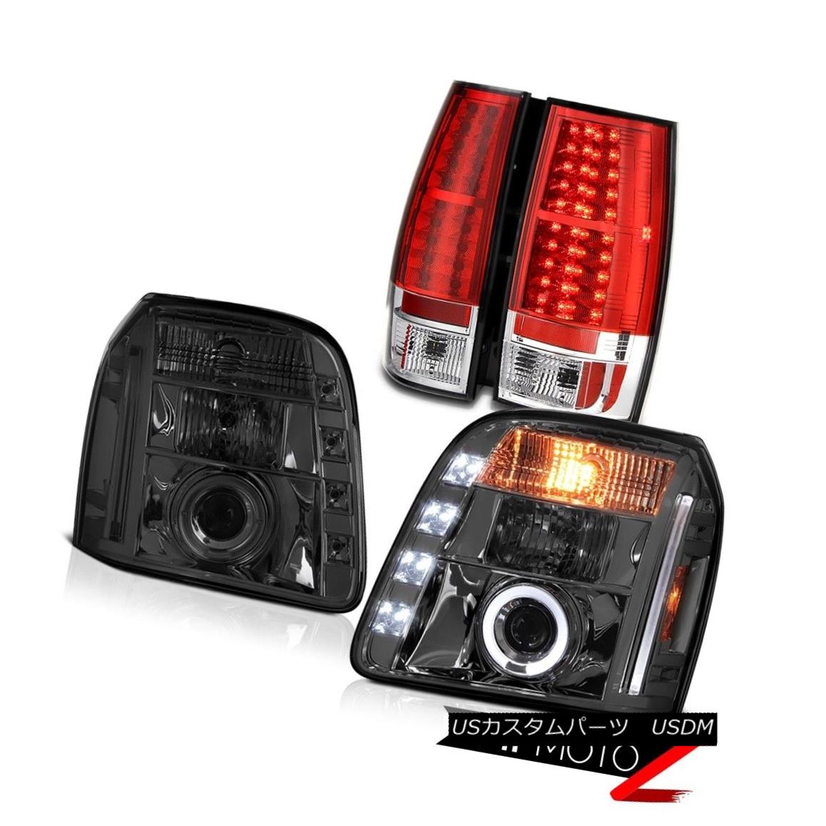 テールライト 2007-2014 GMC Yukon SLE Red Taillamps Graphite Smoke Headlights SMD \