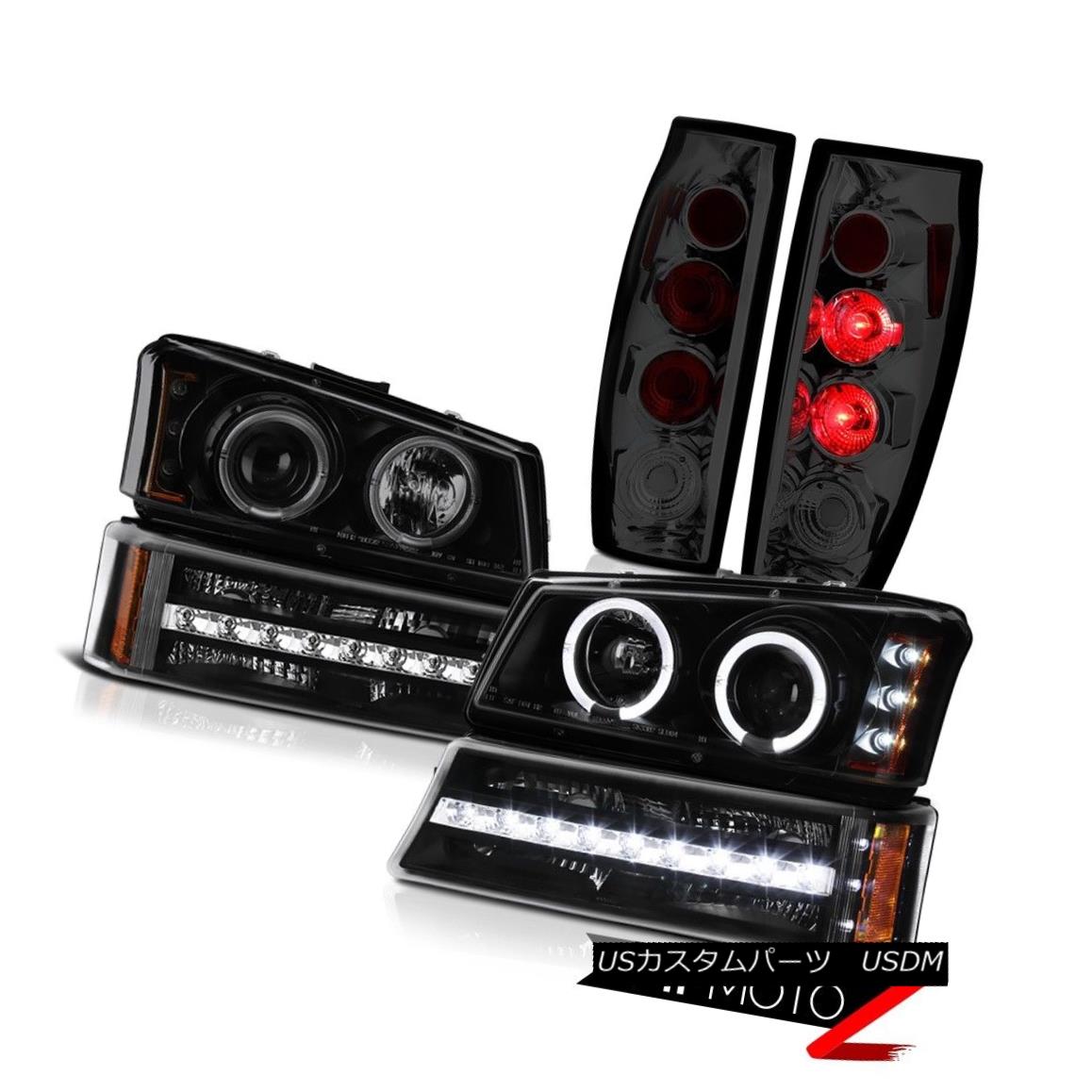 テールライト 03-06 Chevy Avalanche 1500 Tail Lamps Black Bumper Light Darkest Smoke Headlamps 03-06 Chevy Avalanche 1500テールランプブラックバンパーライトDarkest Smoke Headlamps 【並行輸入品】