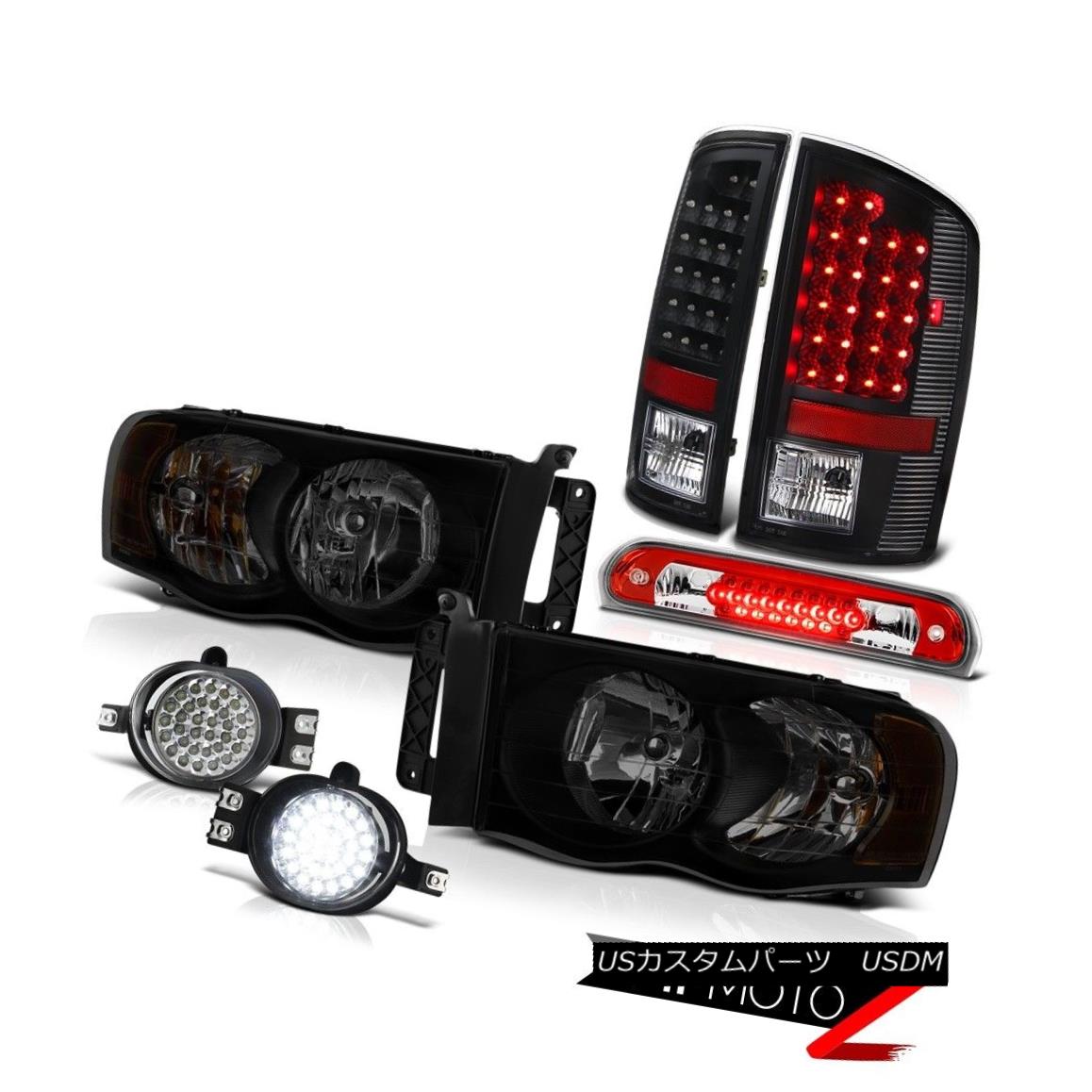 テールライト 2003-2005 Dodge Ram 2500 St Headlights Foglamps Red Roof Brake Light Tail Lamps 2003-2005ダッジラム2500セントヘッドライトフォグランプレッドルーフブレーキライトテールランプ 【並行輸入品】