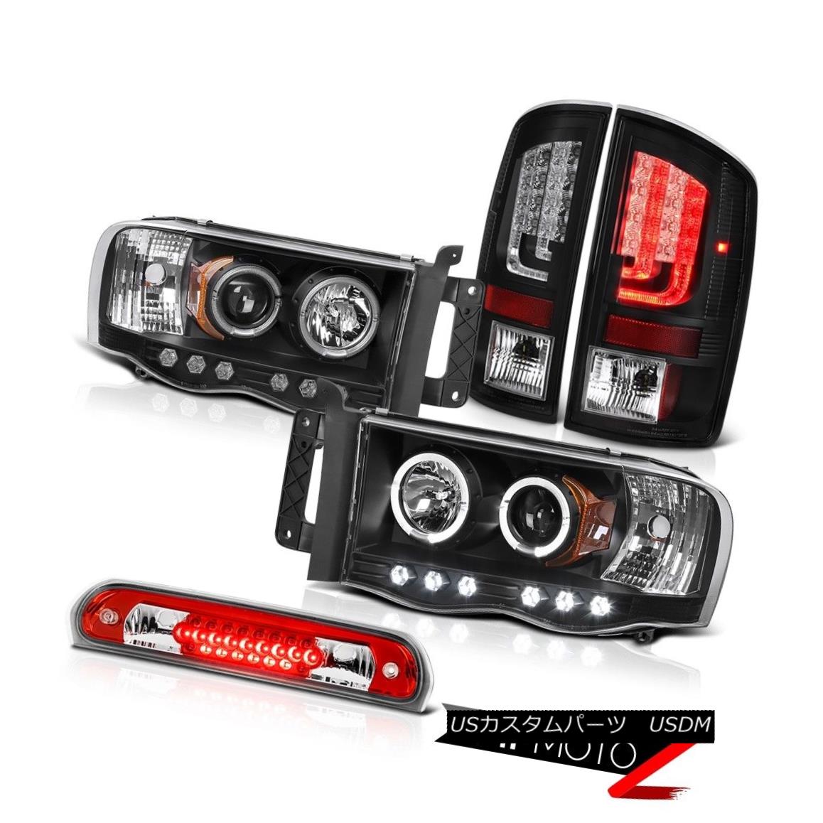 テールライト 02-05 Ram 1500 2500 3500 5.9L Rear Brake Lights Headlights Roof Light Dual Halo 02-05 Ram 1500 2500 3500 5.9Lリアブレーキライトヘッドライトルーフライトデュアルヘイロー 【並行輸入品】