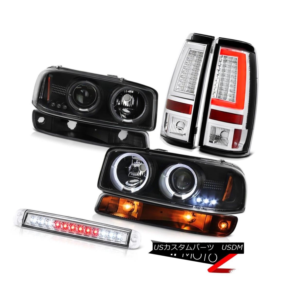 テールライト 1999-2006 Sierra SL Taillamps High Stop Light Signal Headlamps LED Crystal Lens 1999-2006 Sierra SL TaillampsハイストップライトシグナルヘッドランプLEDクリスタルレンズ 【並行輸入品】
