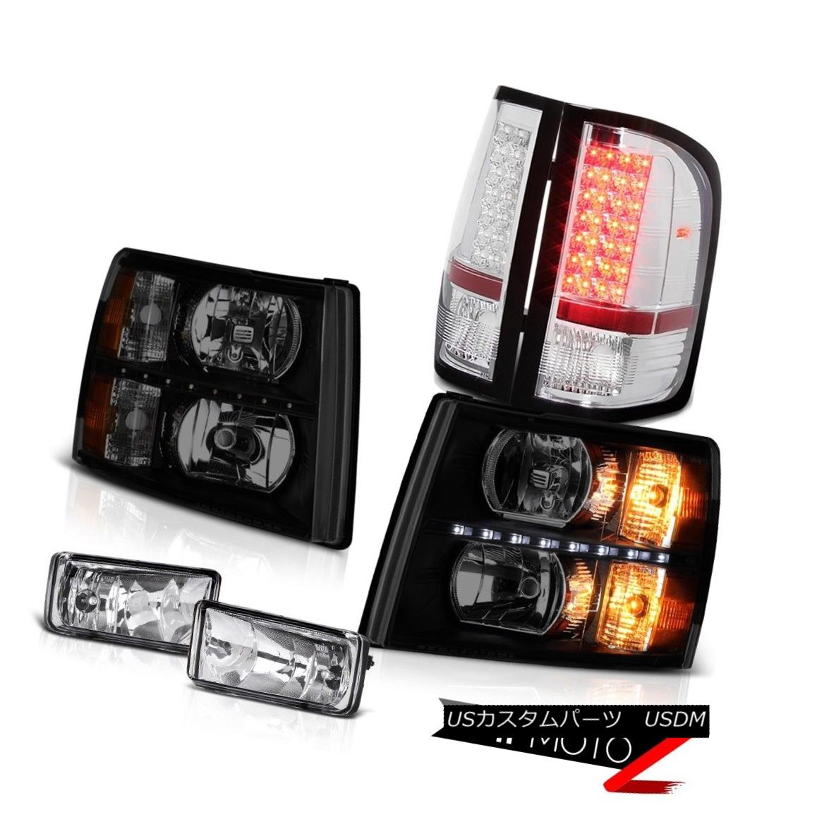 テールライト 2007-2013 Silverado Z71 Headlights led drl foglights taillights Crystal Lens LED 2007年 - 2013年シルバードンZ71ヘッドライトled drl foglightsテールライトクリスタルレンズLED 【並行輸入品】