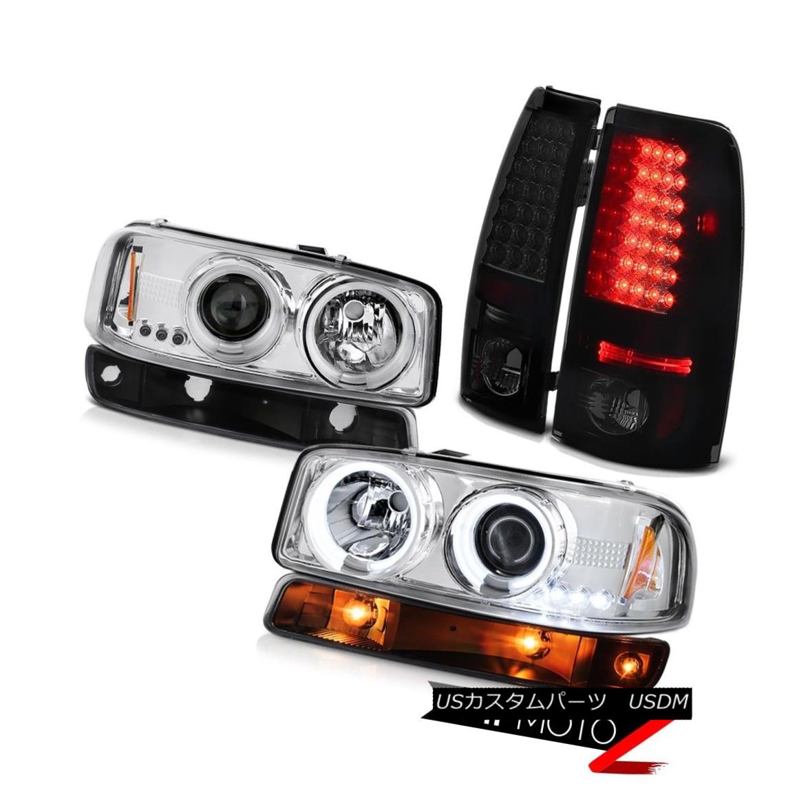 テールライト 99-02 Sierra WT Darkest smoke rear smd brake lights bumper lamp ccfl headlights 99-02シエラWT暗い煙の後ろのsmdブレーキライトバンパーランプccflヘッドライト 【並行輸入品】