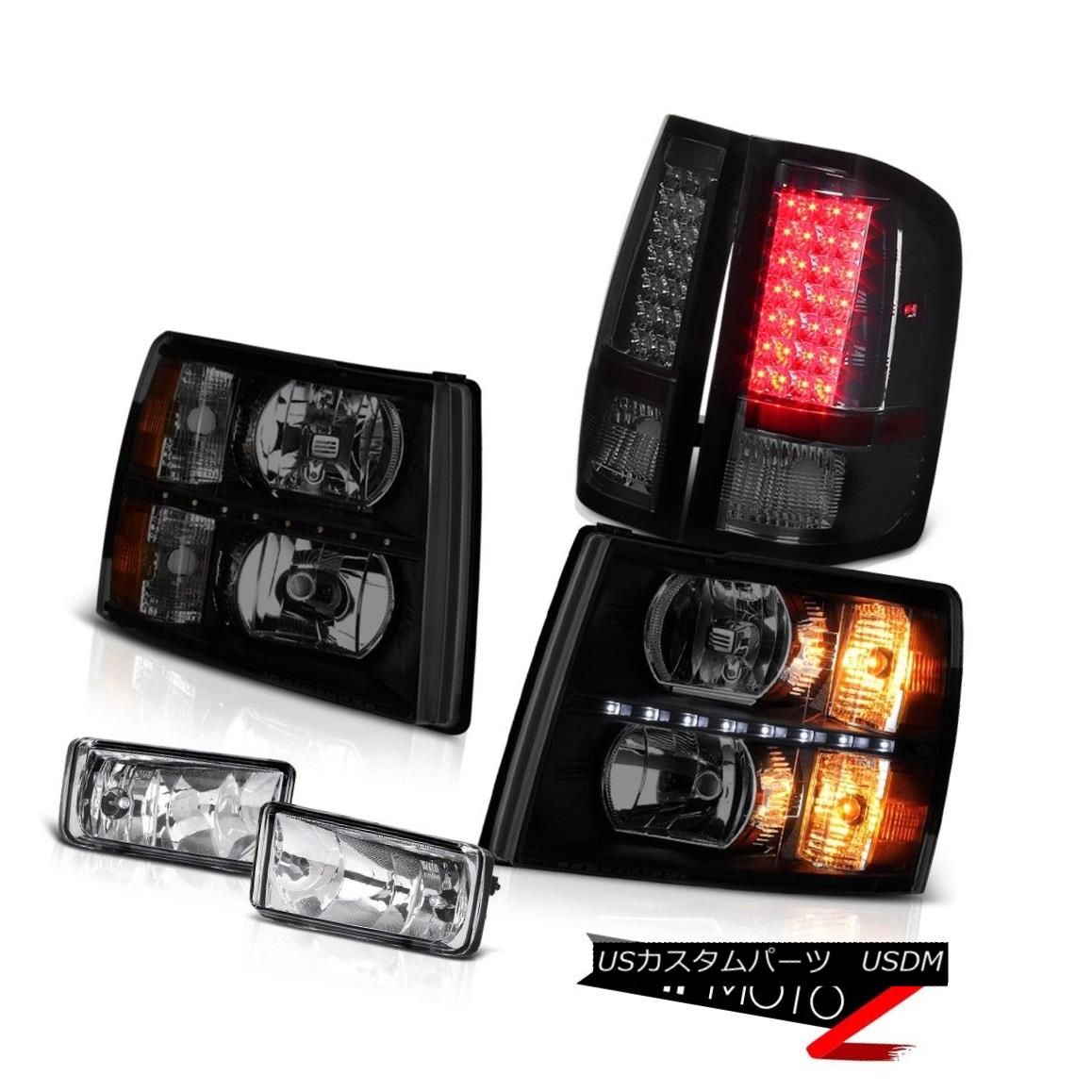 テールライト 07-13 Silverado Headlights led drl foglights smokey taillights LED SMD Assembly 07-13 Silveradoヘッドライトled drlの霧のライト燻製テールライトLEDのSMDアセンブリ 【並行輸入品】