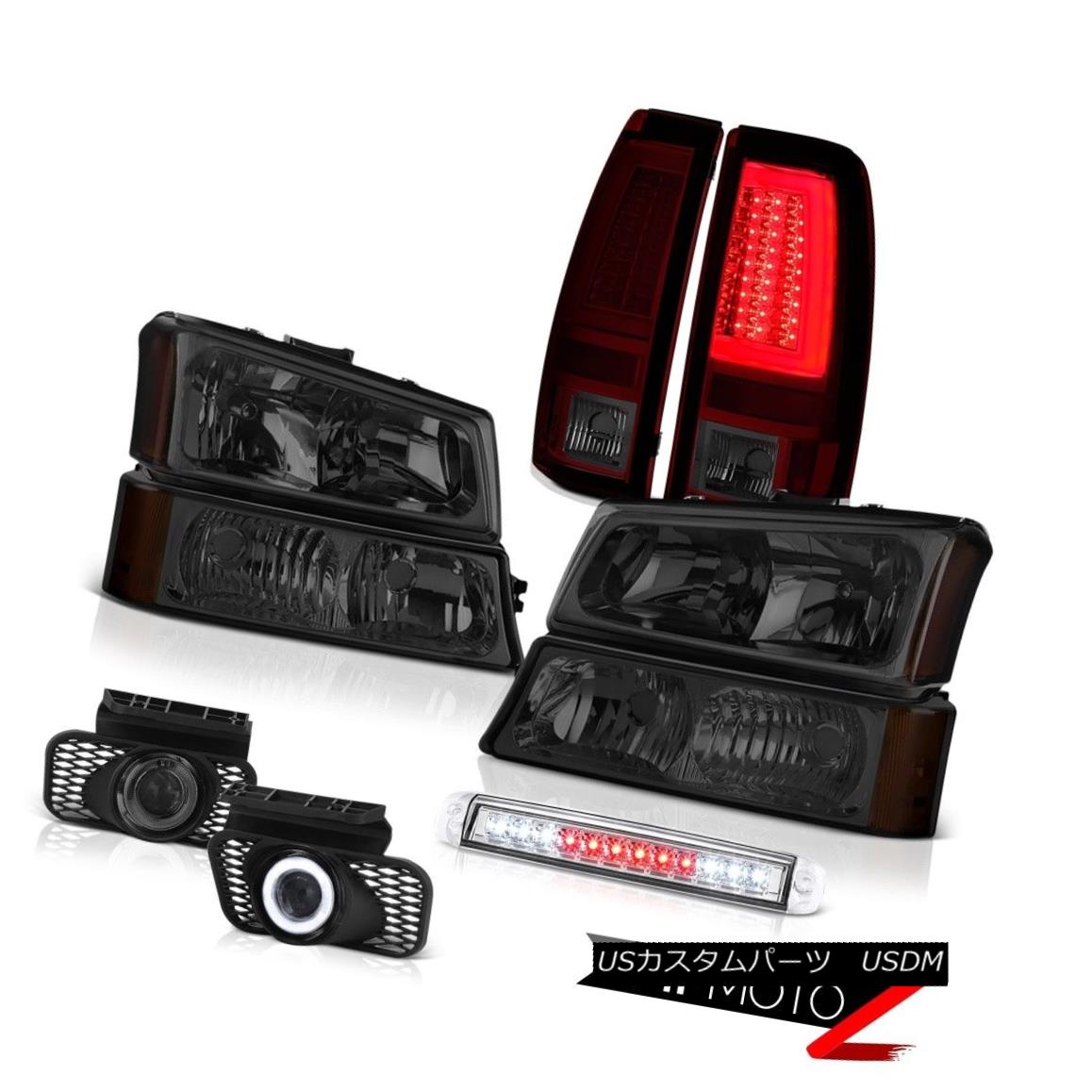 テールライト 03 04 05 06 Silverado Red Smoke Rear Brake Lamps 3RD Light Headlamps Foglamps 03 04 05 06 Silverado Red Smokeリアブレーキランプ3RDライトヘッドランプフォグランプ 【並行輸入品】