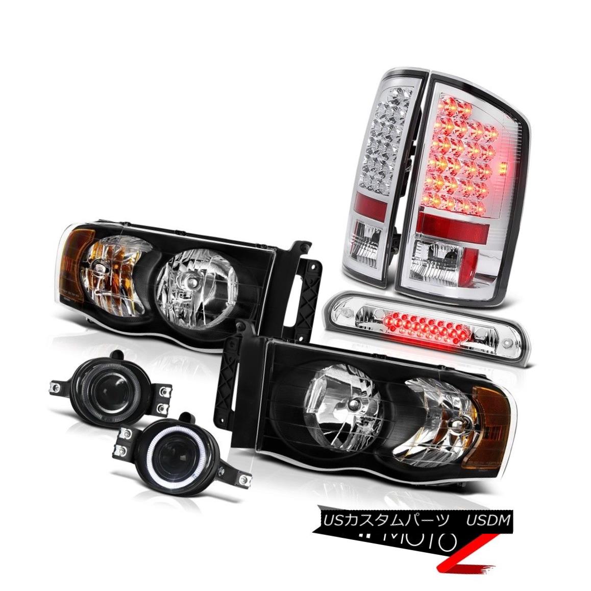テールライト 2002-2005 Ram TurboDiesel Headlights LED Tail Lights Projector Foglights Cargo 2002 - 2005年ラムターボディーゼルヘッドライトLEDテールライトプロジェクターフォグライトカーゴ 【並行輸入品】