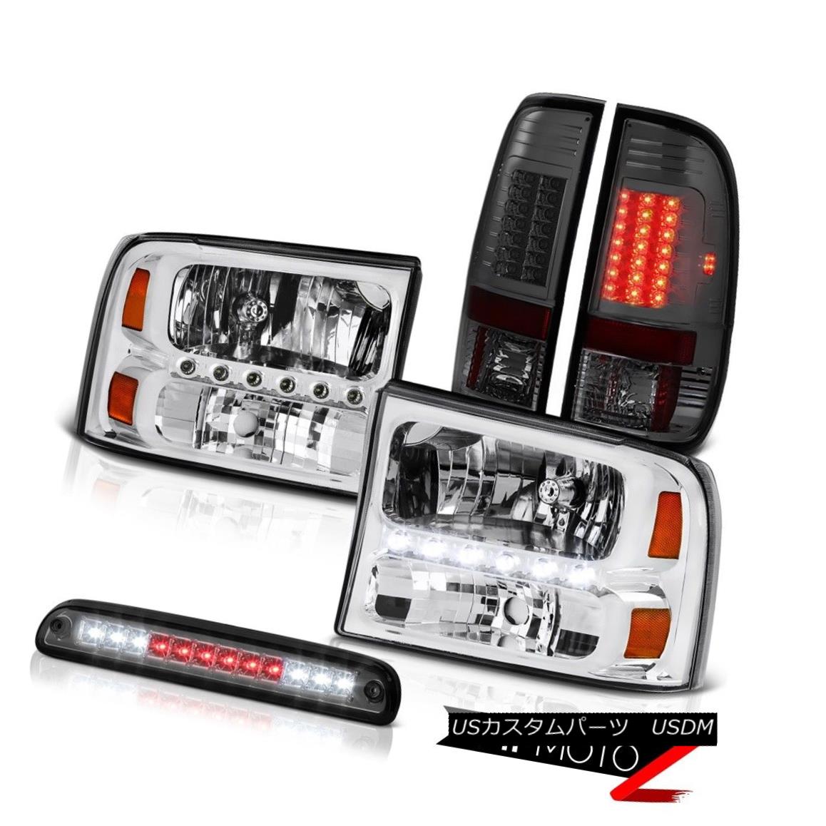 テールライト Clear Headlamps Stop LED Smoke Dark Brake Tail Light 99 00 01 02 03 04 F250 6.8L クリアヘッドランプストップLEDスモークダークブレーキテールライト99 00 01 02 03 04 F250 6.8L 【並行輸入品】