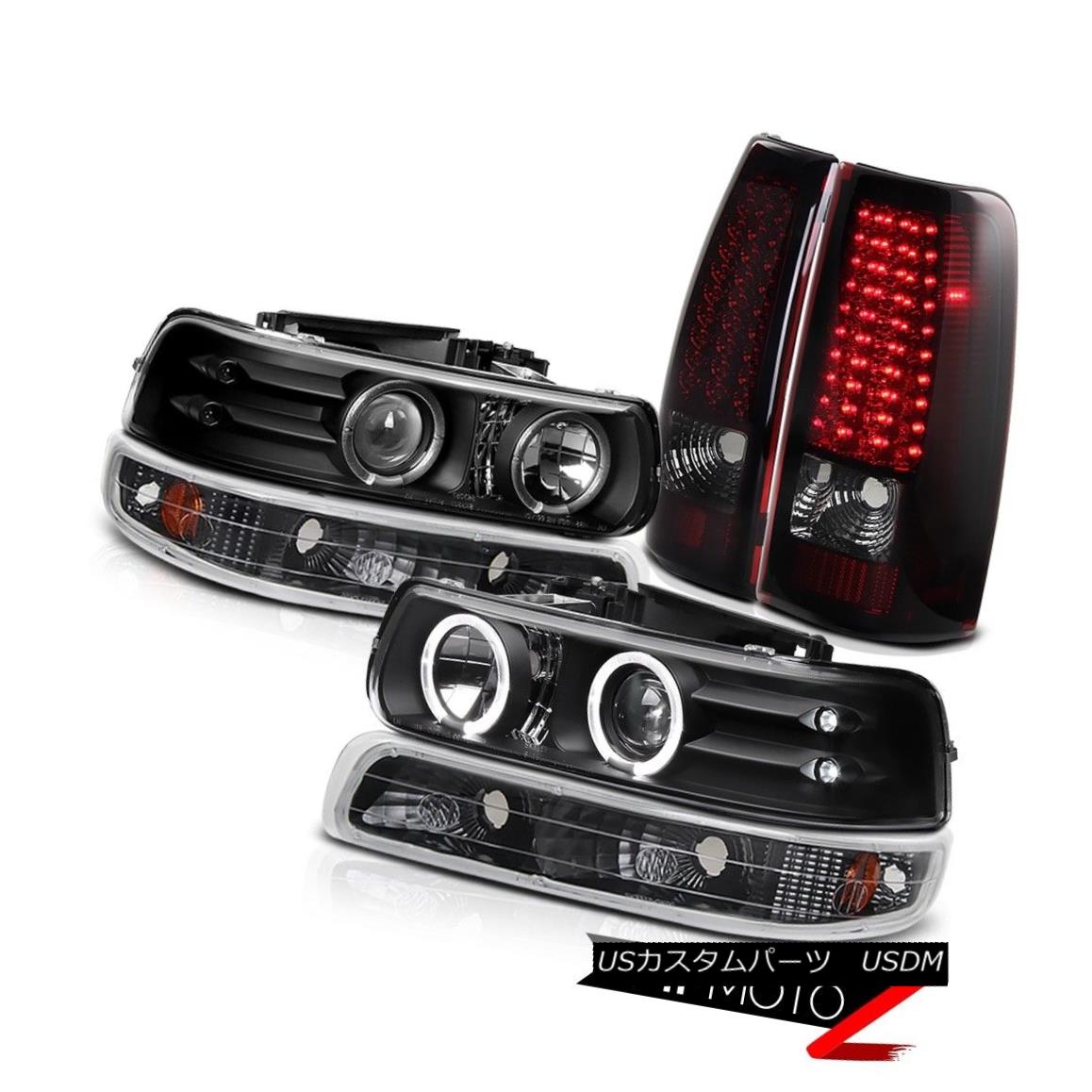 お得 ライト ランプ テールライト Ingバンパーランプ Rブラックハロープロジェクターヘッドライト パーク Ledテールライトl Red Smokey Lamp Bumper Headlight Parking Projector Halo Black L R Light Tail Led Red Smokey Www Babystoreenxovais Com Br