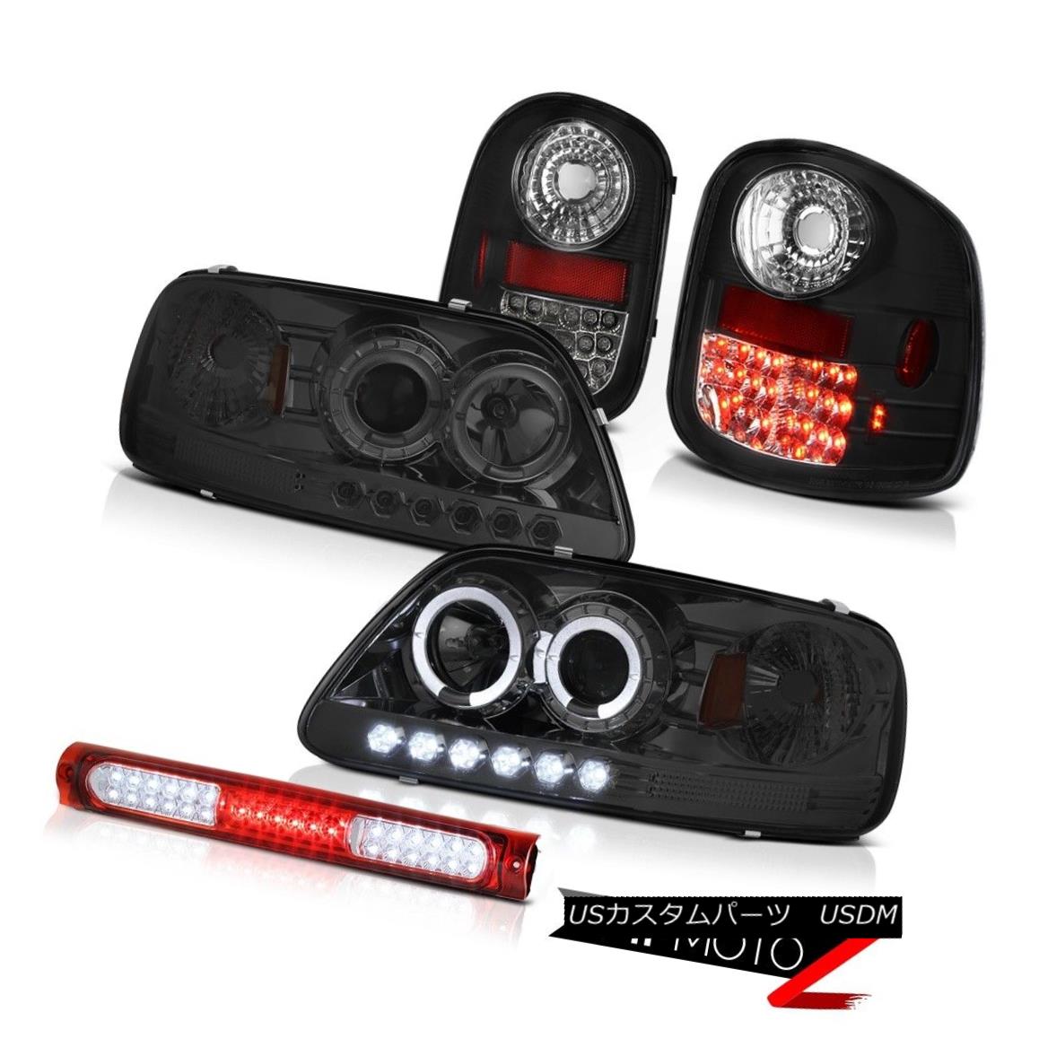 テールライト Smoke DRL Headlights Black LED Taillights 3rd 1997-2003 F150 Flareside Lightning 煙DRLヘッドライトブラックLEDテールライト1997年?2003年F150 Flareside Lightning 【並行輸入品】