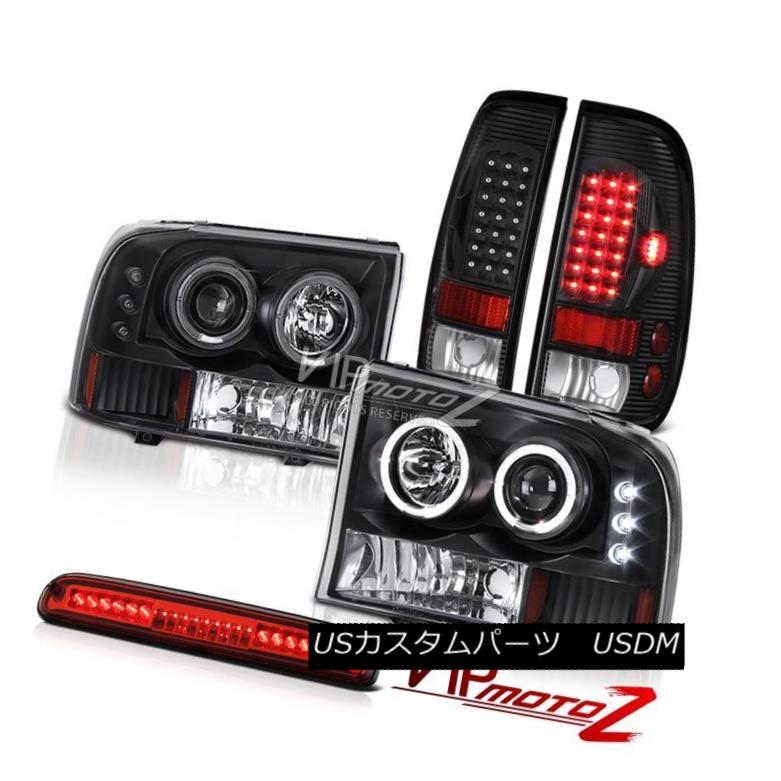テールライト 1999-2004 Ford F250 Black Angel Eye Headlights Signal TailLight Roof Brake Cargo 1999-2004フォードF250ブラックエンジェルアイヘッドライト信号テールライトルーフブレーキカーゴ 【並行輸入品】