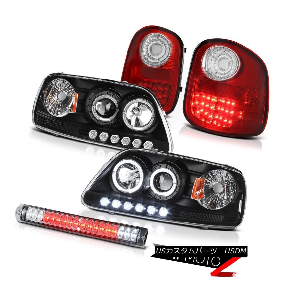 テールライト Halo LED Projector Headlights Tail Lights 3rd Brake 1997-2003 F150 Flareside XL Halo LEDプロジェクターヘッドライトテールライト3rdブレーキ1997-2003 F150 Flareside XL 【並行輸入品】