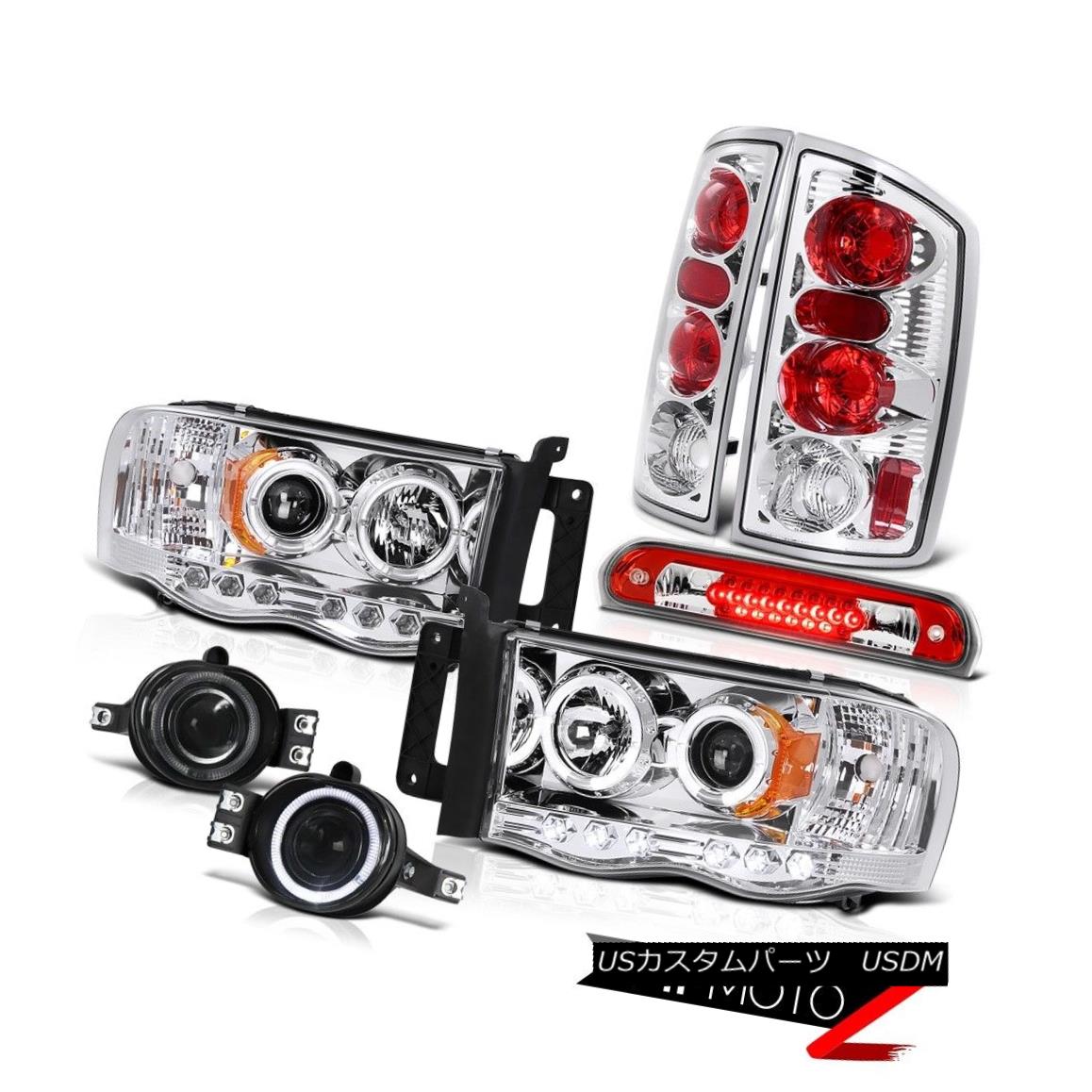 テールライト 2002-2005 Ram WS Clear Headlights Signal Tail Lights Projector Fog 3rd Brake LED 2002-2005ラムWSクリアヘッドライト信号テールライトプロジェクターフォグ第3ブレーキLED 【並行輸入品】
