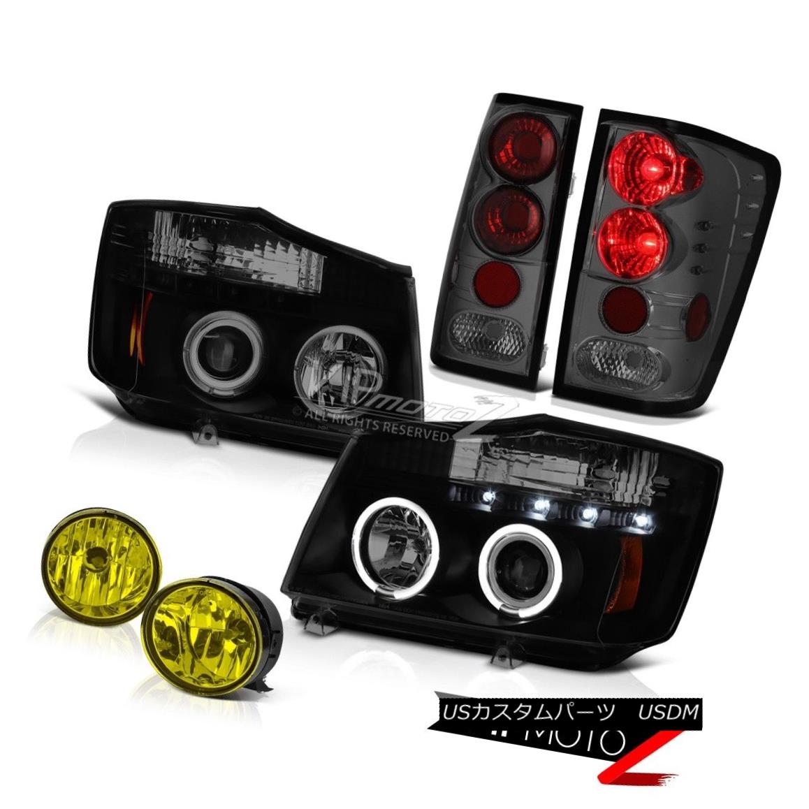 テールライト For 2004-2015 Titan SV Halo Projector Headlight Smoke Red Tail Light Yellow Fog 2004年?2015年Titan SV Haloプロジェクターヘッドライトスモークテールライトイエローフォグ 【並行輸入品】