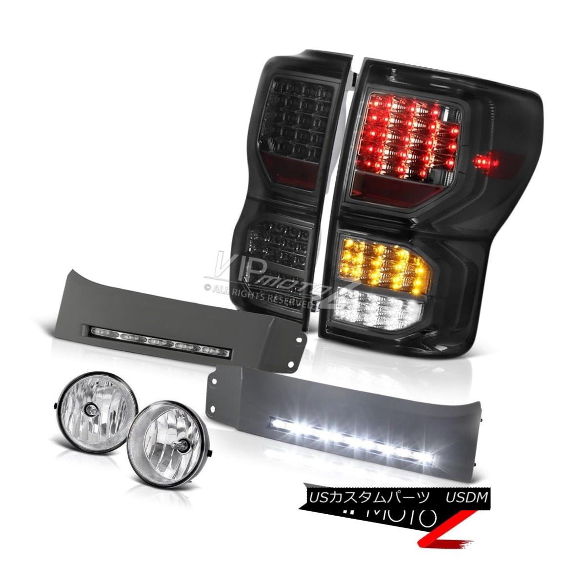 テールライト 2007-2013 Toyota Tundra SR5 Smoked Taillights Daytime Running Foglamps LED SMD 2007-2013トヨタトンドラSR5曇り曇り昼間走行フォグランプLED SMD 【並行輸入品】